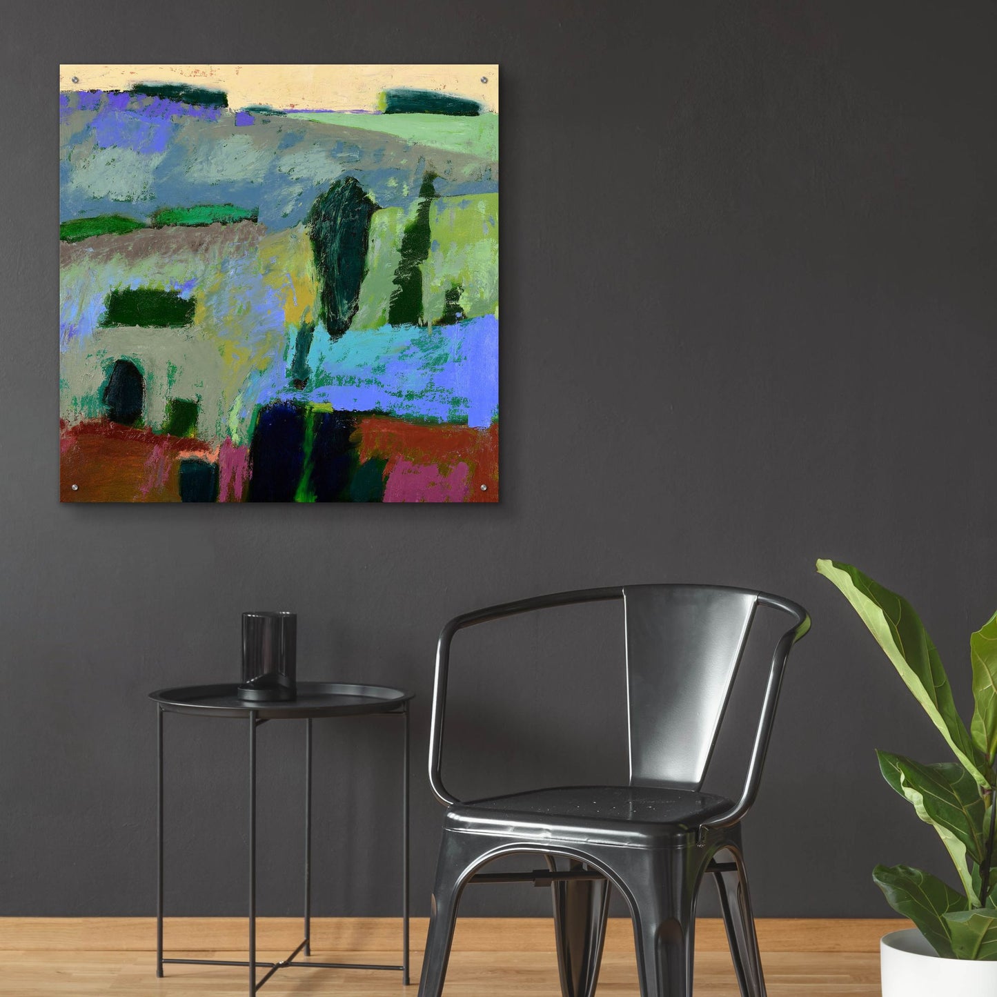 Epic Art ' From What I Heard' by Jane Schmidt, Acrylic Glass Wall Art,36x36