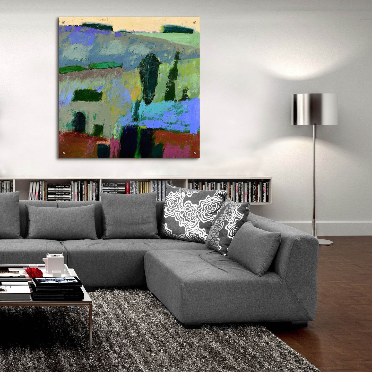 Epic Art ' From What I Heard' by Jane Schmidt, Acrylic Glass Wall Art,36x36