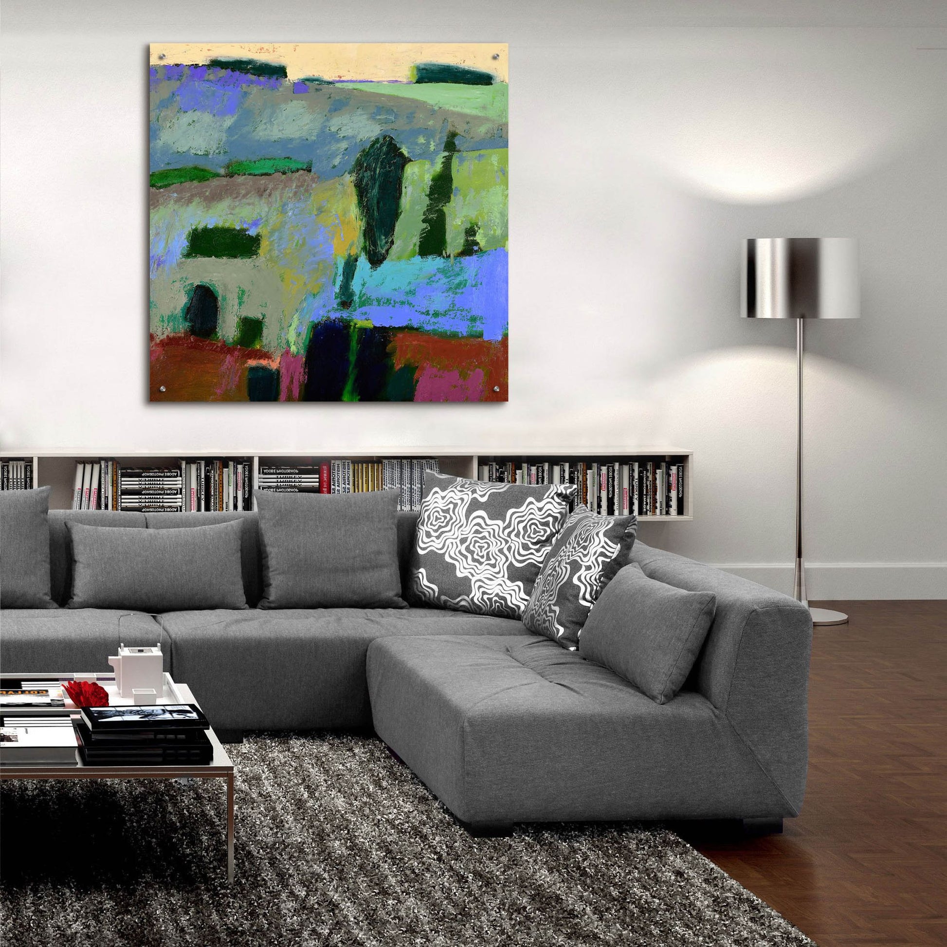 Epic Art ' From What I Heard' by Jane Schmidt, Acrylic Glass Wall Art,36x36