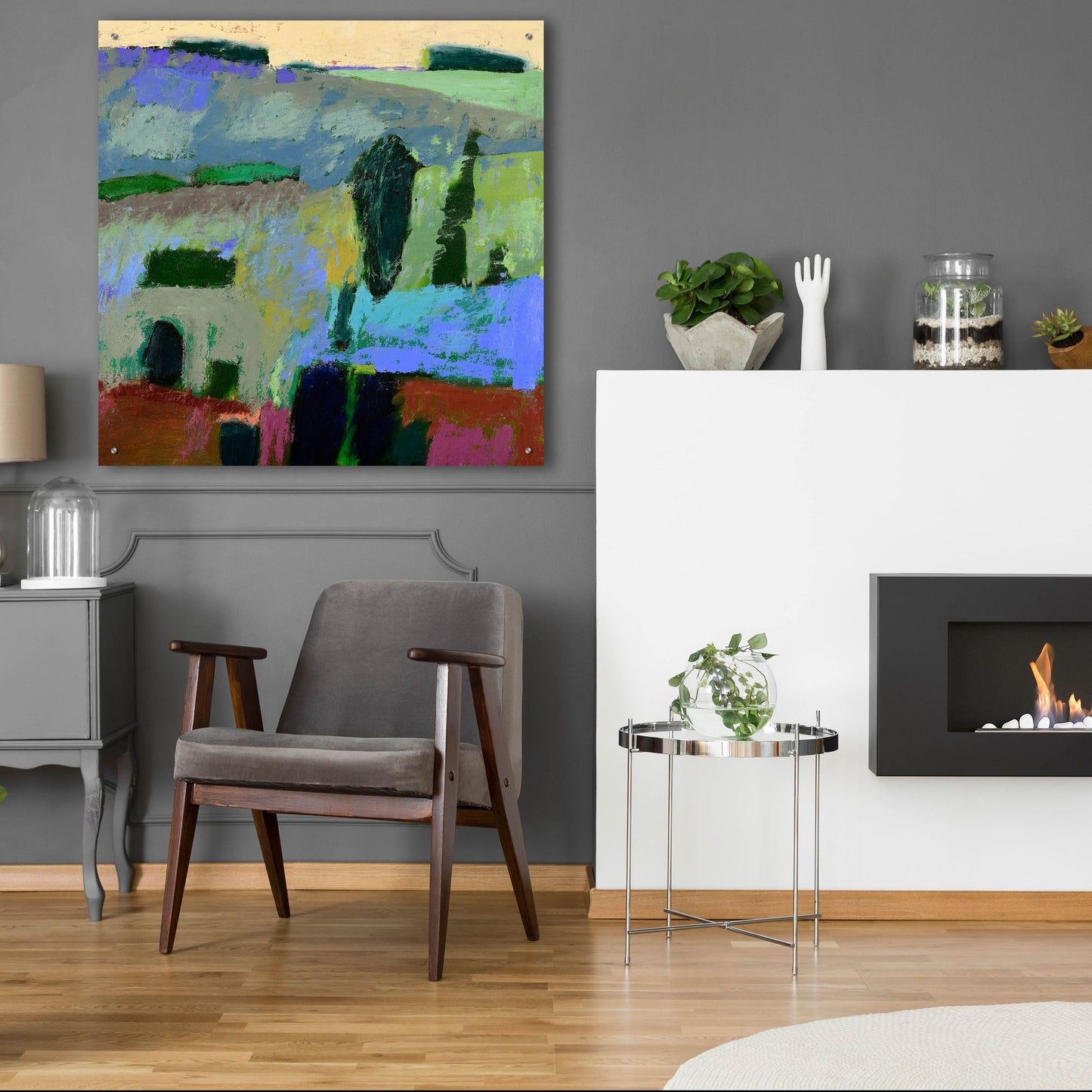 Epic Art ' From What I Heard' by Jane Schmidt, Acrylic Glass Wall Art,36x36