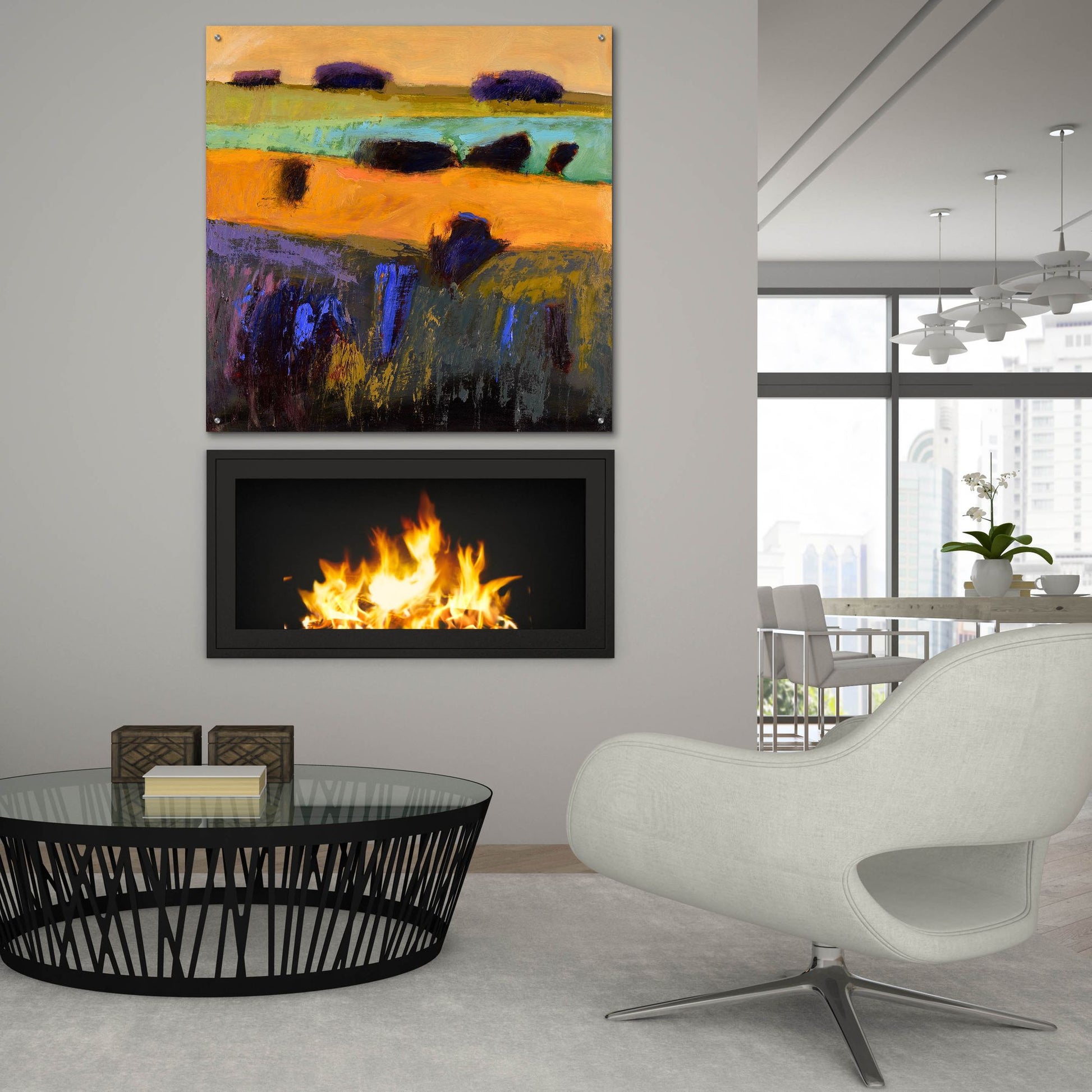 Epic Art ' From What I Imagined' by Jane Schmidt, Acrylic Glass Wall Art,36x36