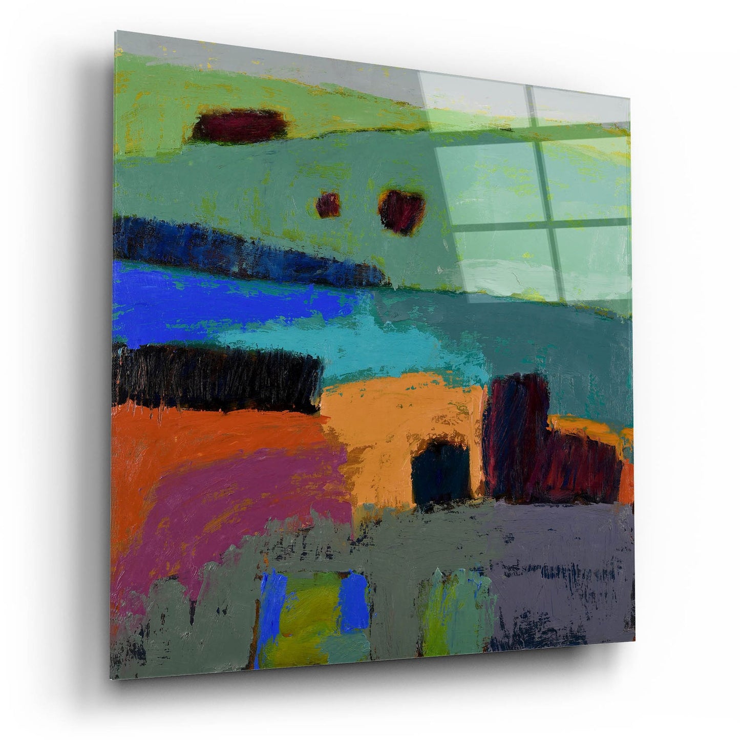 Epic Art ' From What I Saw' by Jane Schmidt, Acrylic Glass Wall Art,12x12