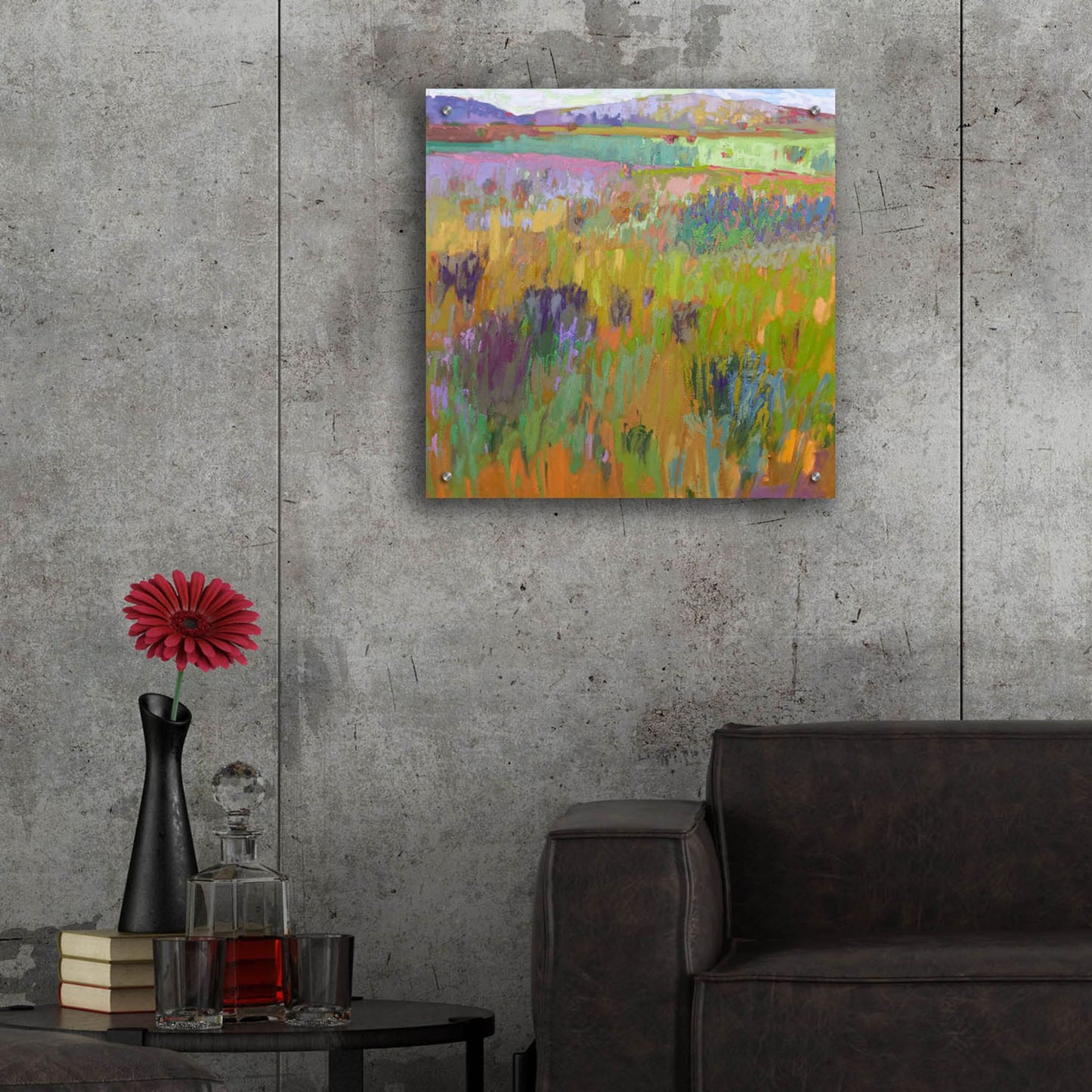 Epic Art ' After a Spring Rain' by Jane Schmidt, Acrylic Glass Wall Art,24x24