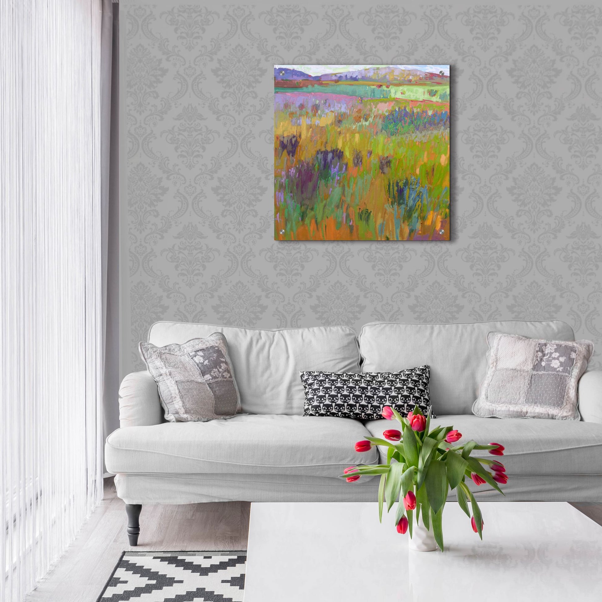 Epic Art ' After a Spring Rain' by Jane Schmidt, Acrylic Glass Wall Art,24x24