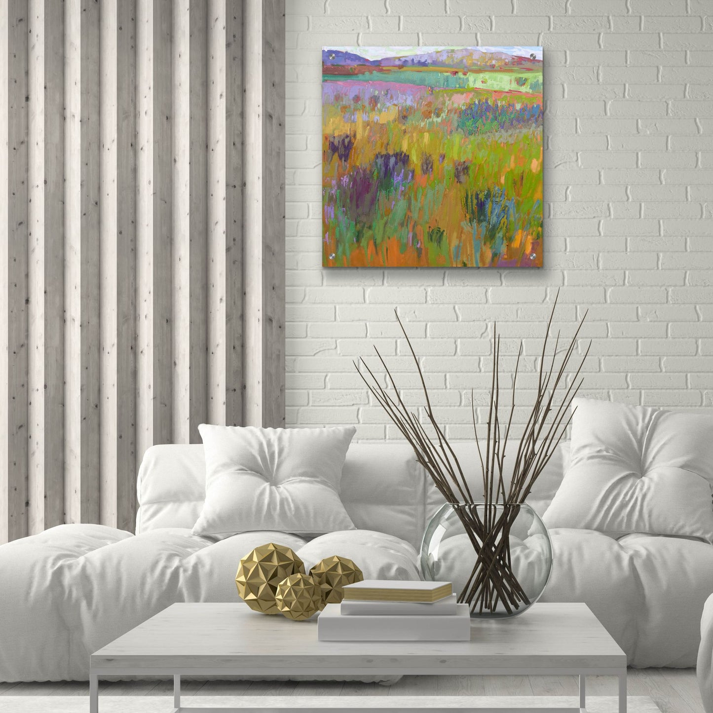 Epic Art ' After a Spring Rain' by Jane Schmidt, Acrylic Glass Wall Art,24x24