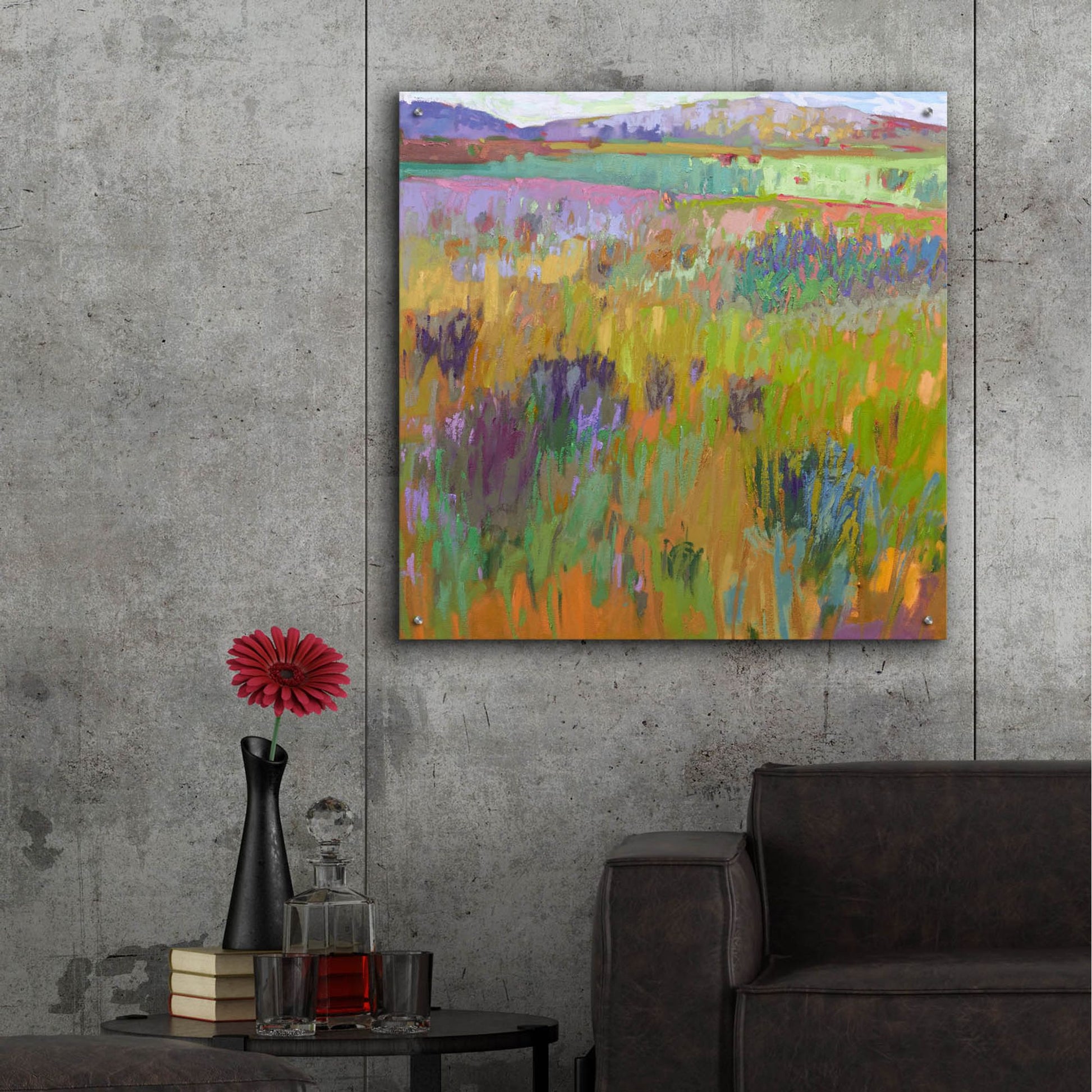 Epic Art ' After a Spring Rain' by Jane Schmidt, Acrylic Glass Wall Art,36x36