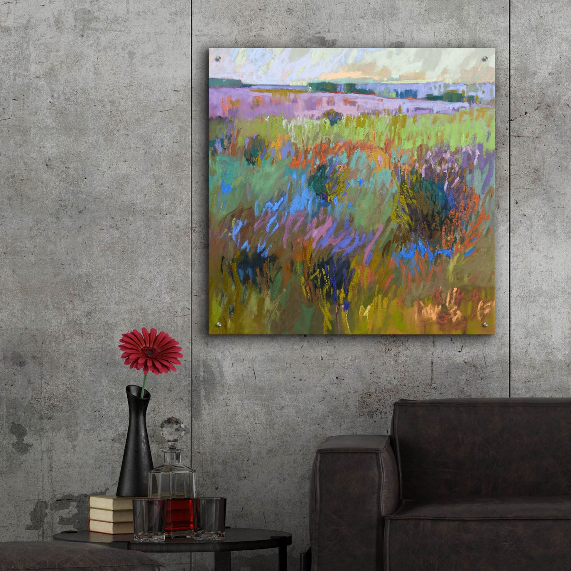 Epic Art ' Beyond and Further' by Jane Schmidt, Acrylic Glass Wall Art,36x36