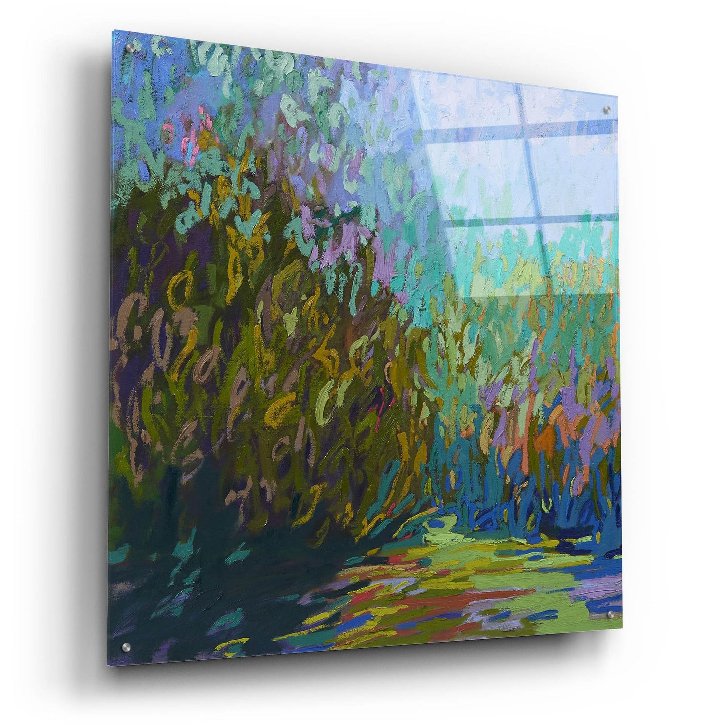 Epic Art ' Colorfield #60' by Jane Schmidt, Acrylic Glass Wall Art,36x36