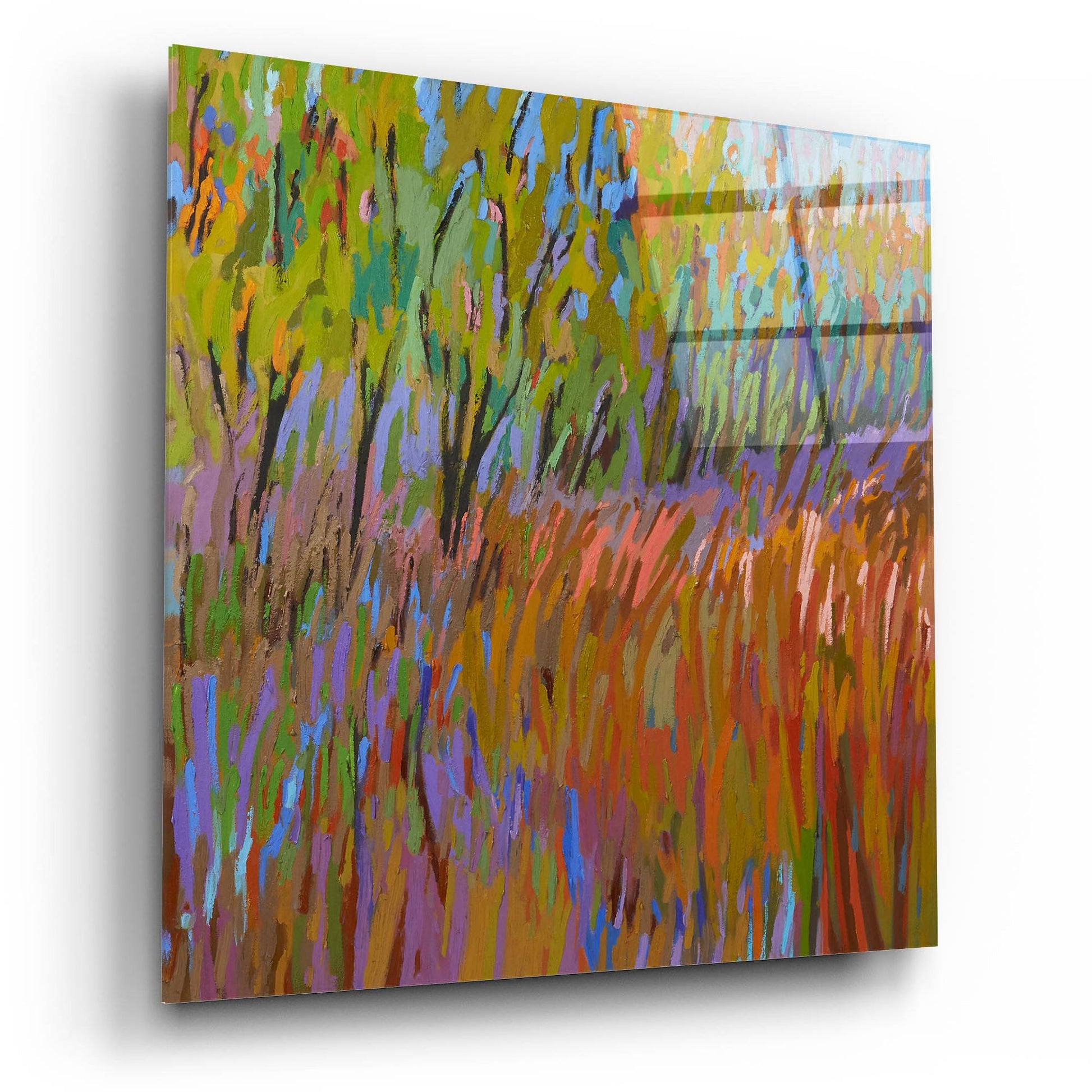 Epic Art ' Pastoral XVII' by Jane Schmidt, Acrylic Glass Wall Art,12x12