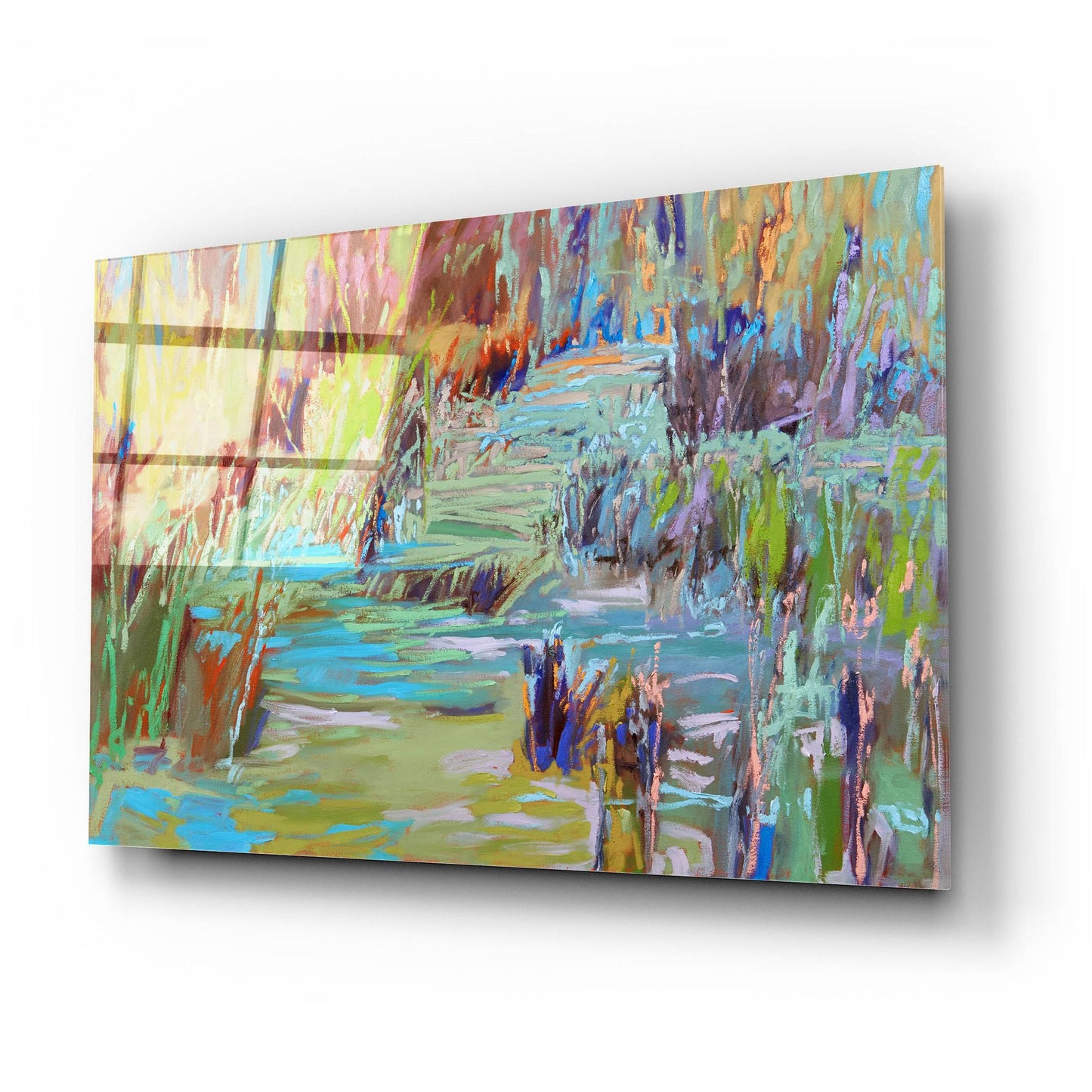 Epic Art ' Winding Through' by Jane Schmidt, Acrylic Glass Wall Art,24x16