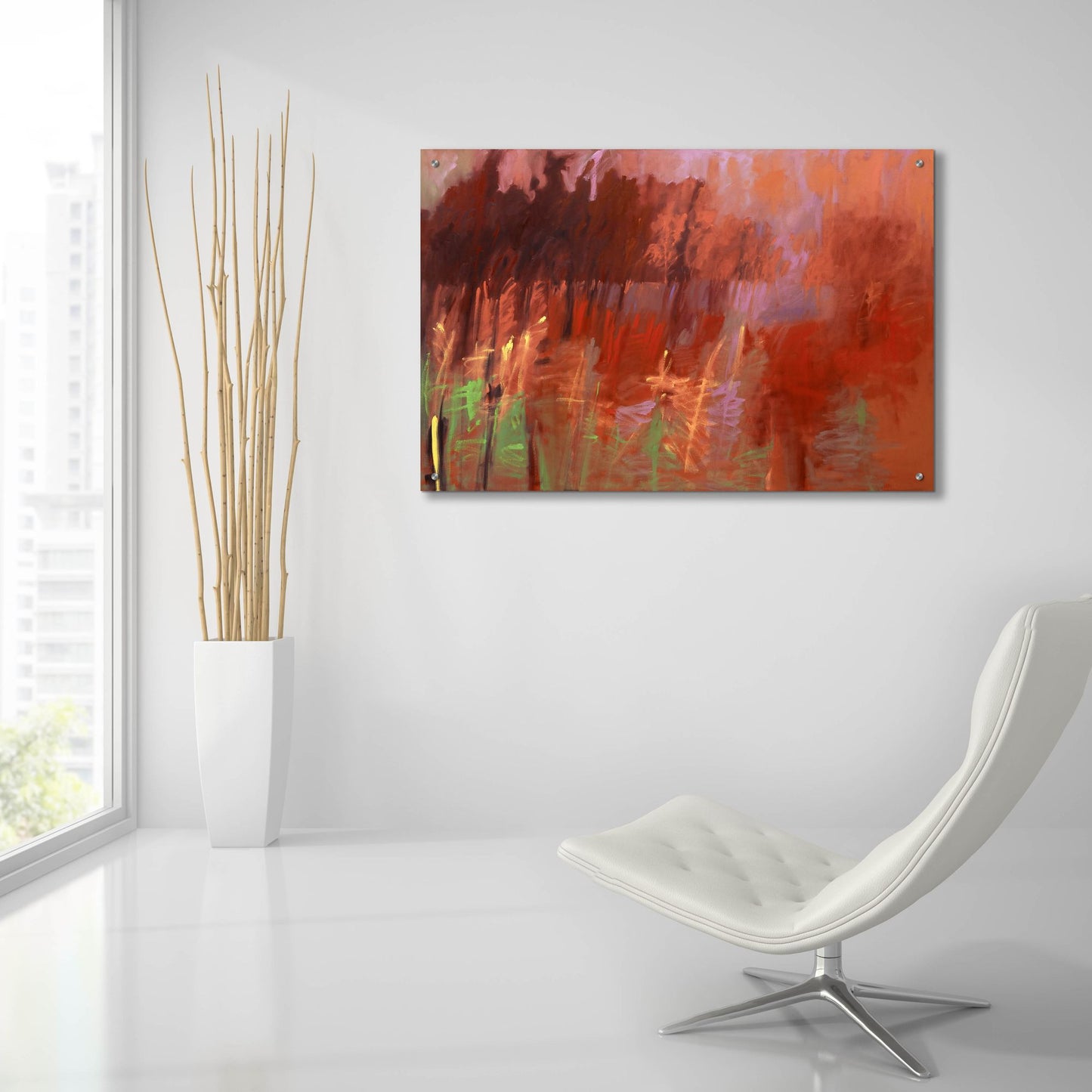 Epic Art ' Once Autumn' by Jane Schmidt, Acrylic Glass Wall Art,36x24