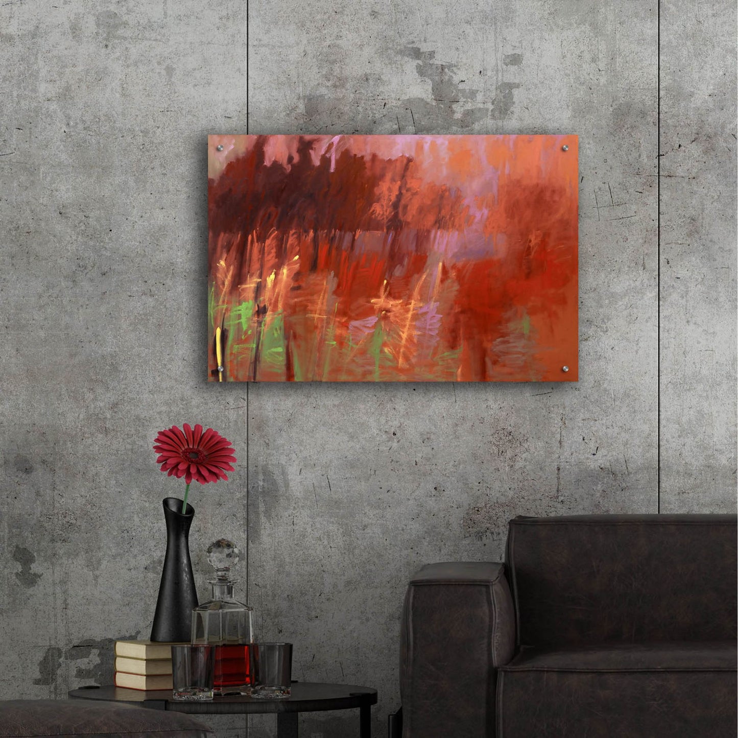 Epic Art ' Once Autumn' by Jane Schmidt, Acrylic Glass Wall Art,36x24