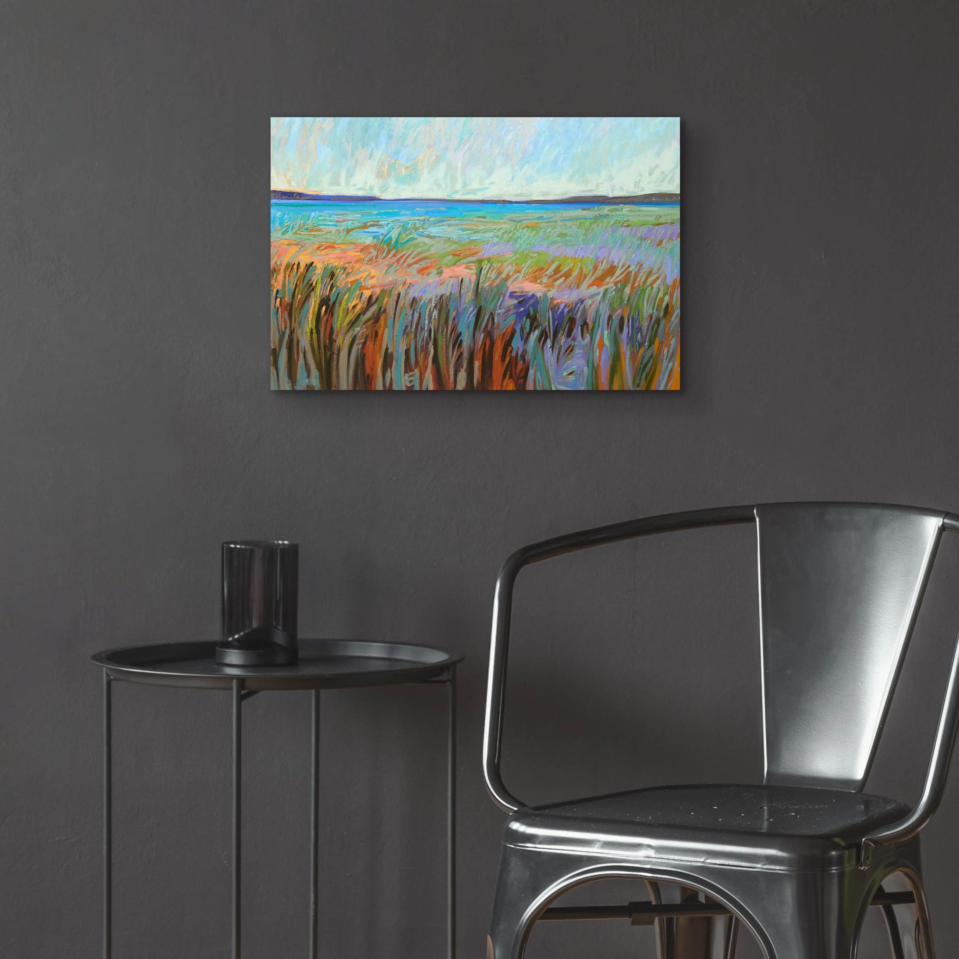 Epic Art ' Summer's Coast' by Jane Schmidt, Acrylic Glass Wall Art,24x16