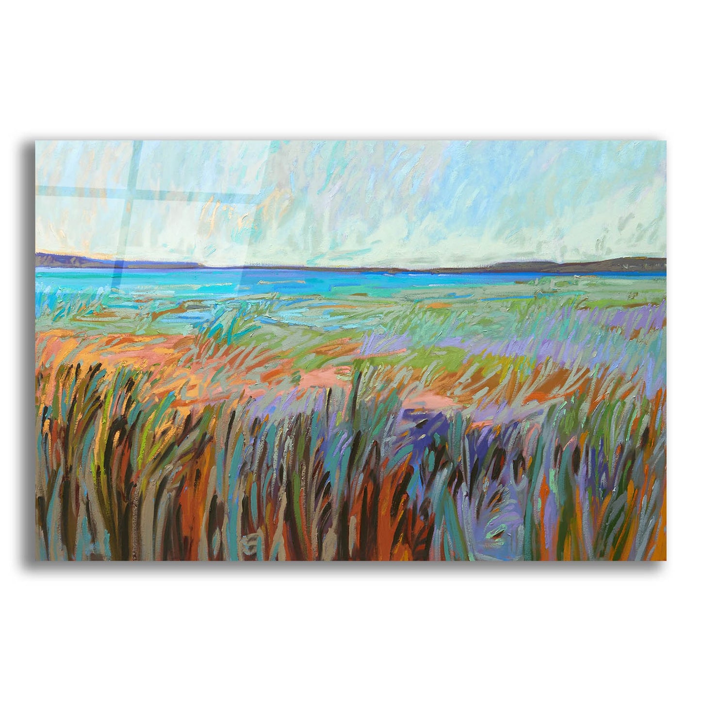 Epic Art ' Summer's Coast' by Jane Schmidt, Acrylic Glass Wall Art,24x16