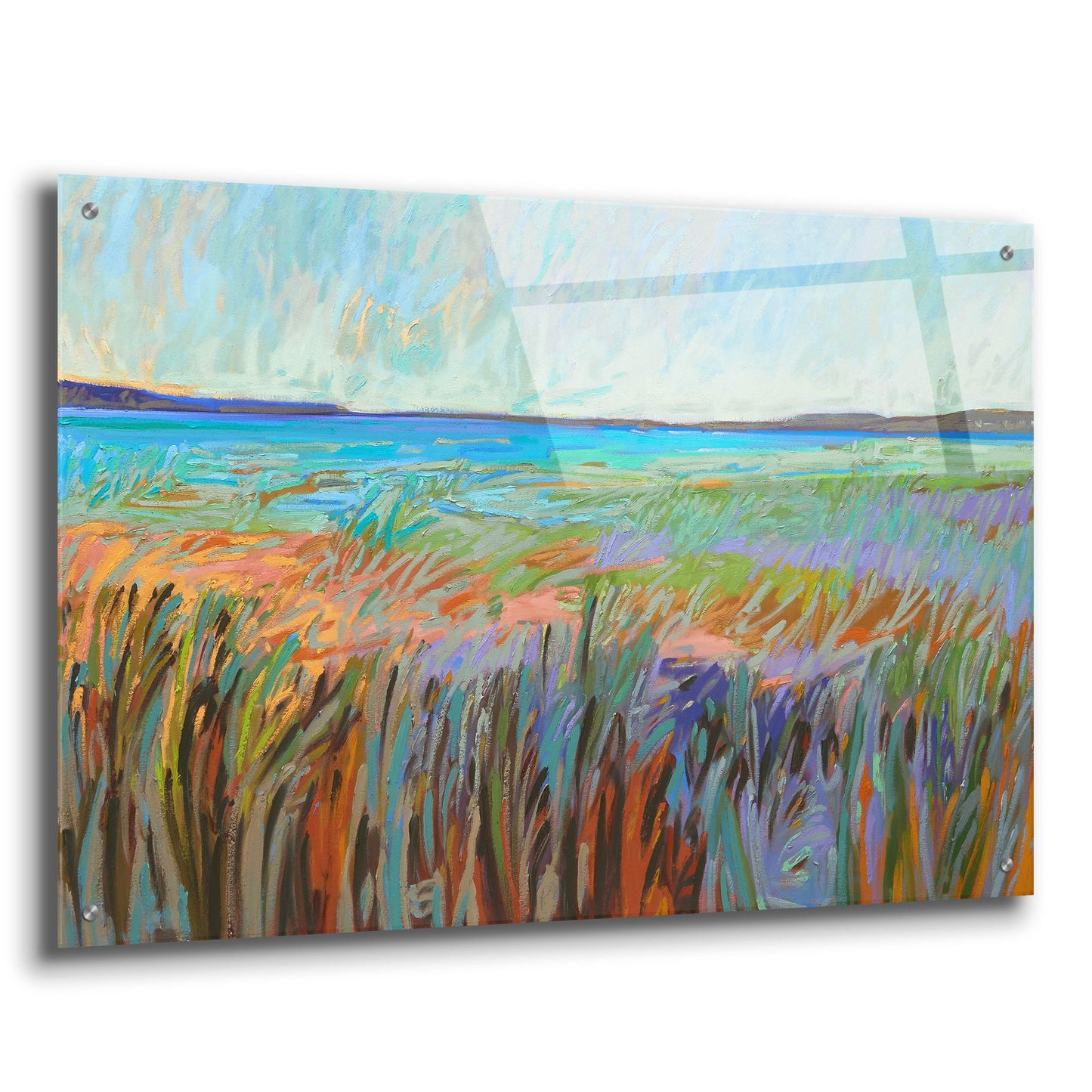 Epic Art ' Summer's Coast' by Jane Schmidt, Acrylic Glass Wall Art,36x24