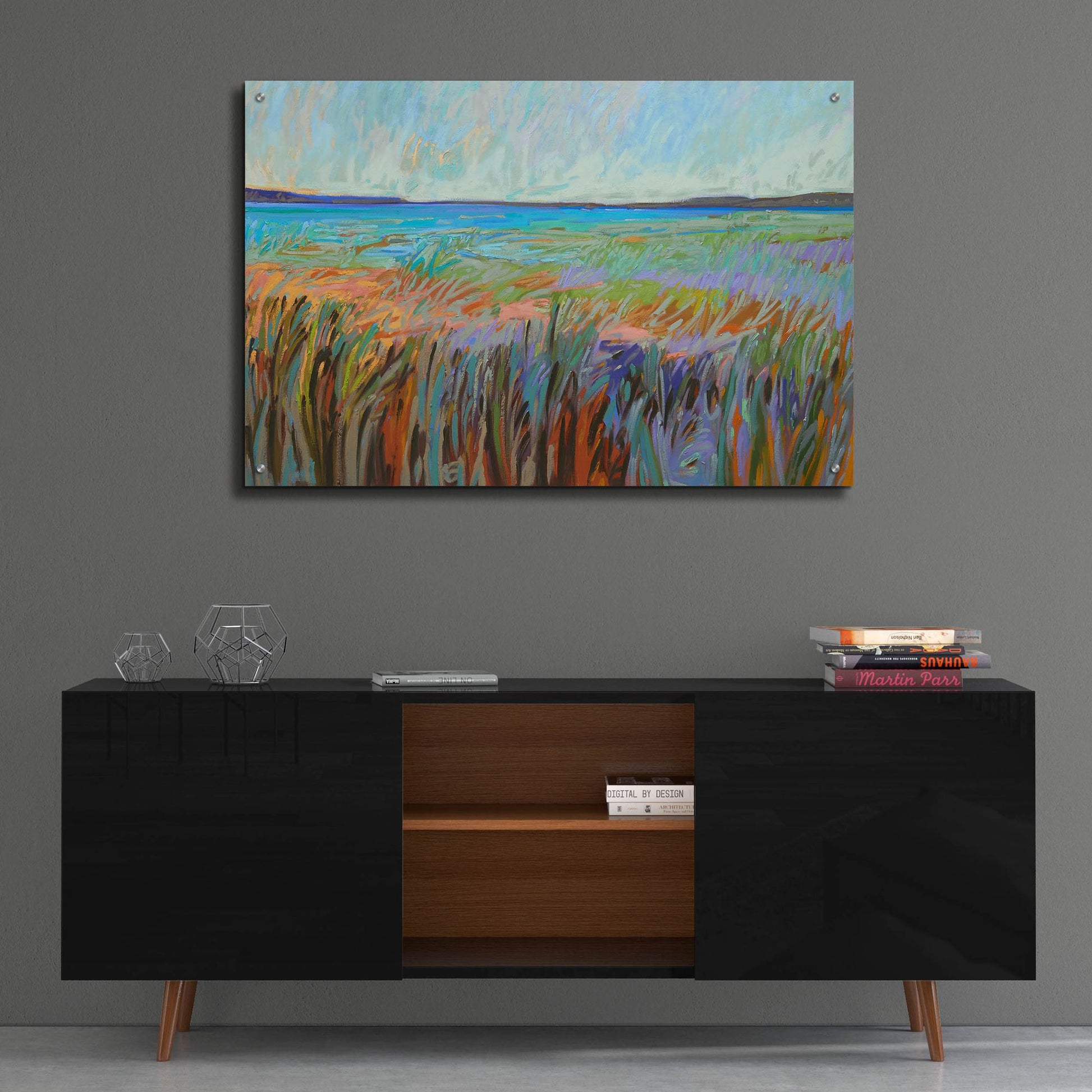 Epic Art ' Summer's Coast' by Jane Schmidt, Acrylic Glass Wall Art,36x24