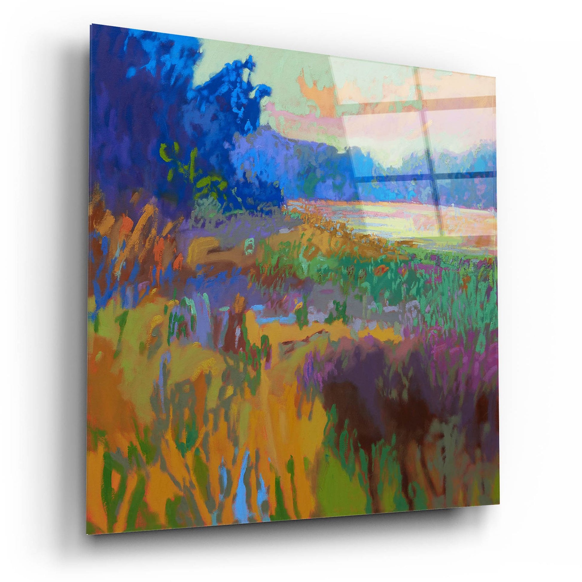 Epic Art ' Pastoral XV' by Jane Schmidt, Acrylic Glass Wall Art,12x12