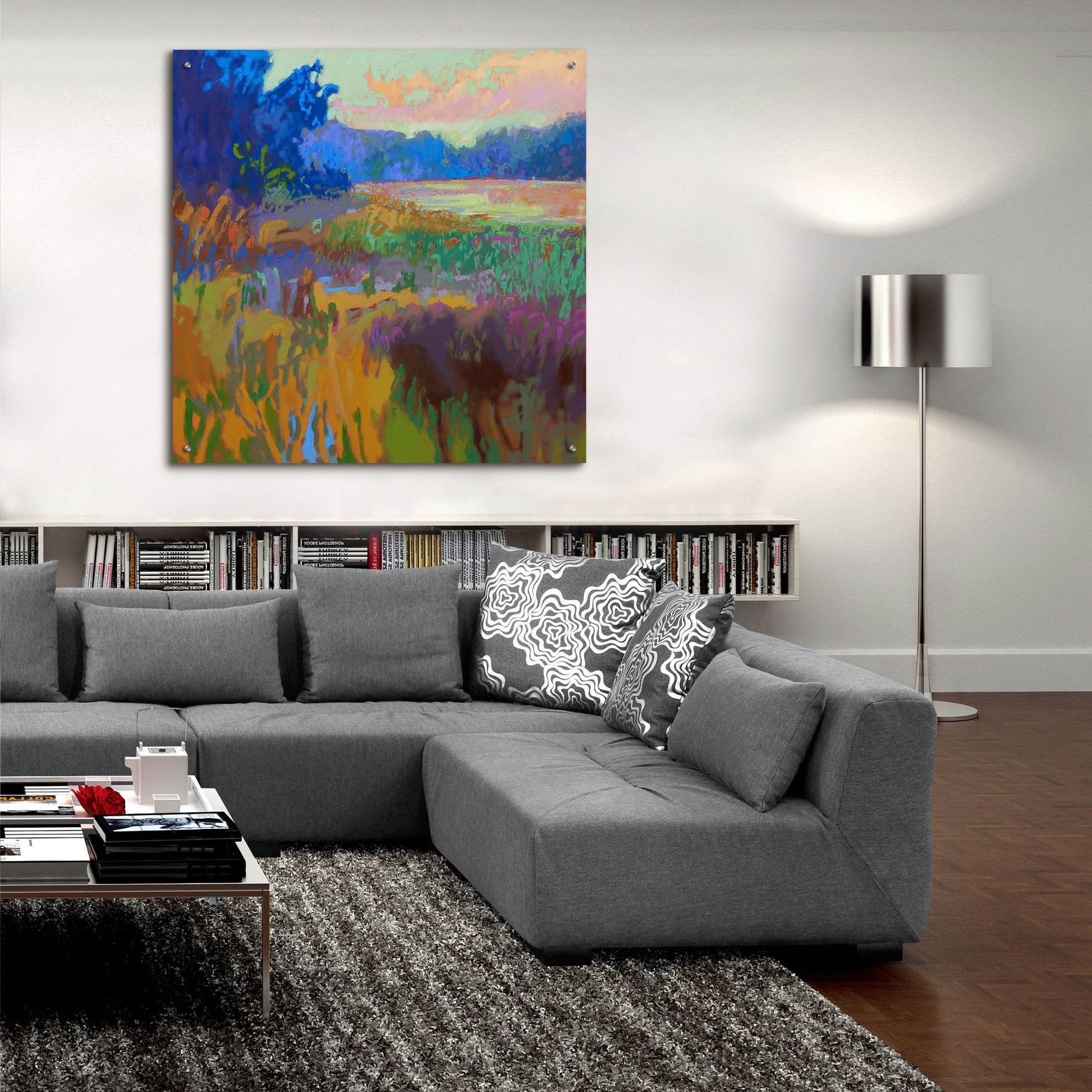 Epic Art ' Pastoral XV' by Jane Schmidt, Acrylic Glass Wall Art,36x36