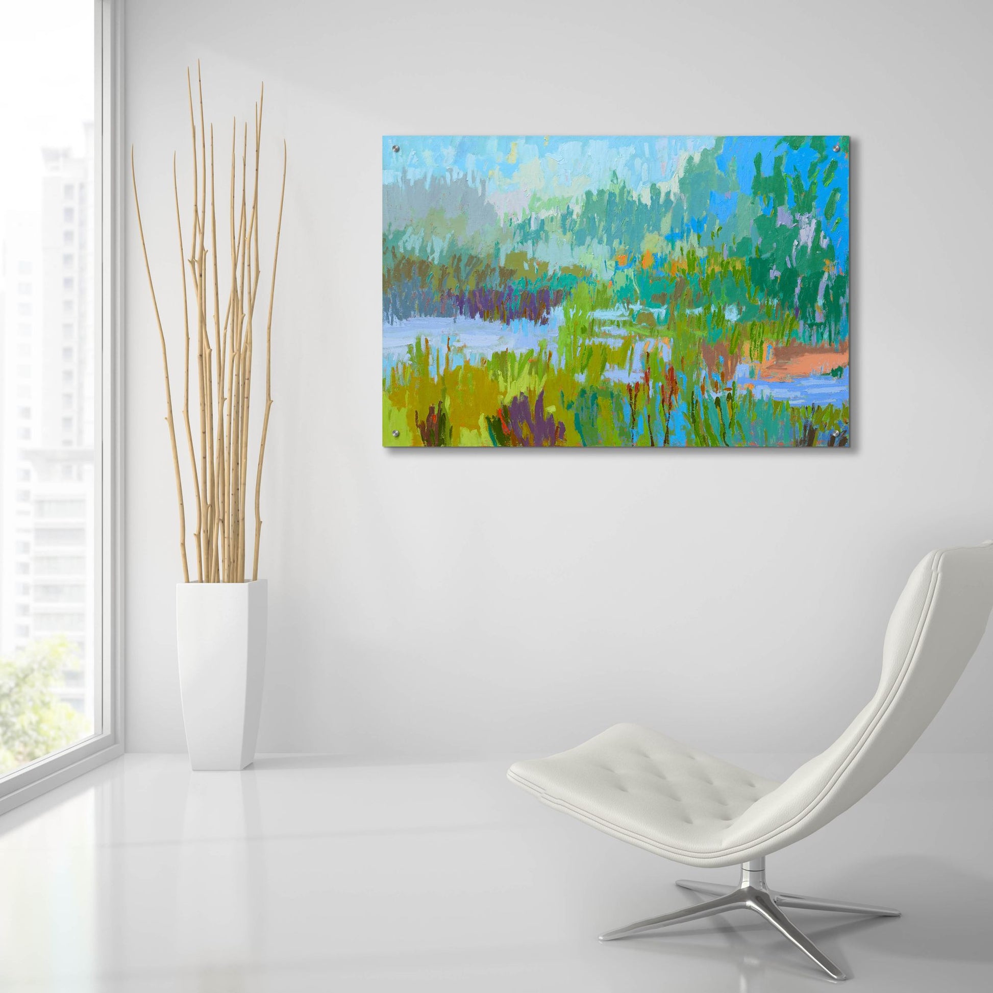 Epic Art ' Southern Charm II' by Jane Schmidt, Acrylic Glass Wall Art,36x24