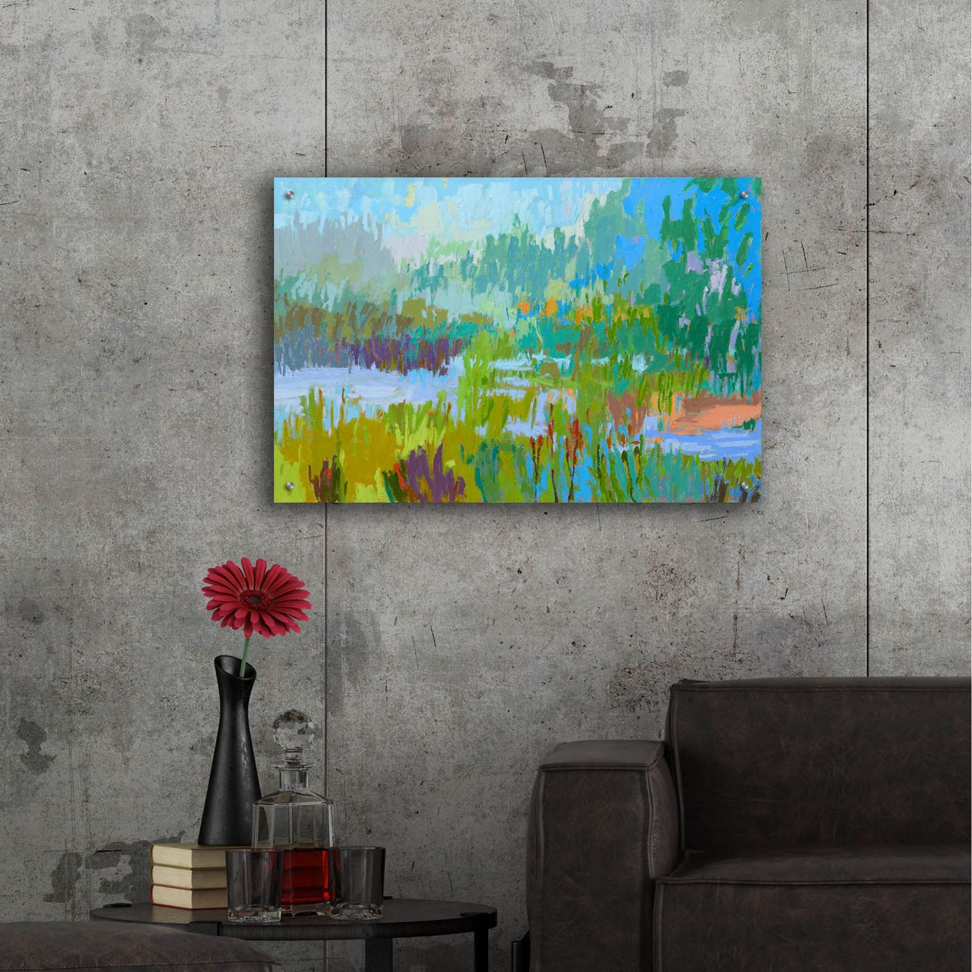 Epic Art ' Southern Charm II' by Jane Schmidt, Acrylic Glass Wall Art,36x24