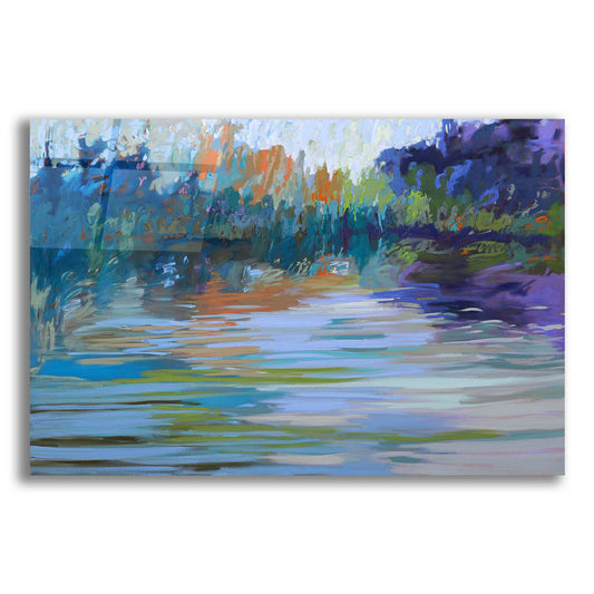 Epic Art ' Waterways VI' by Jane Schmidt, Acrylic Glass Wall Art