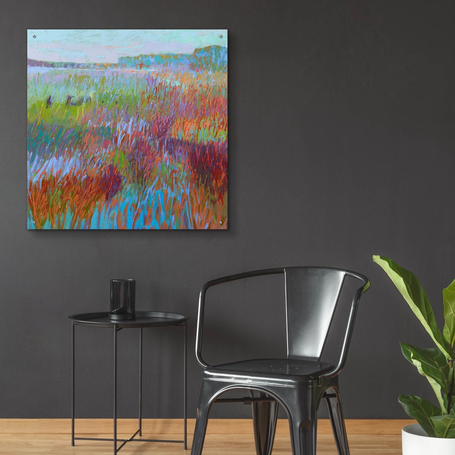 Epic Art ' Color Field 71' by Jane Schmidt, Acrylic Glass Wall Art,36x36