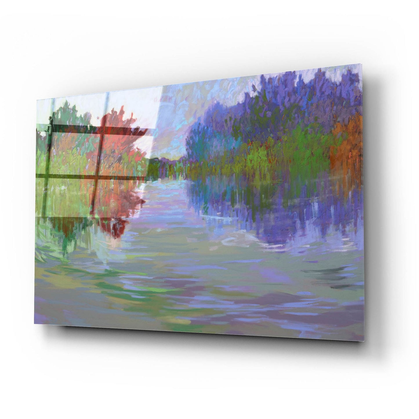 Epic Art ' Waterways VII' by Jane Schmidt, Acrylic Glass Wall Art,24x16