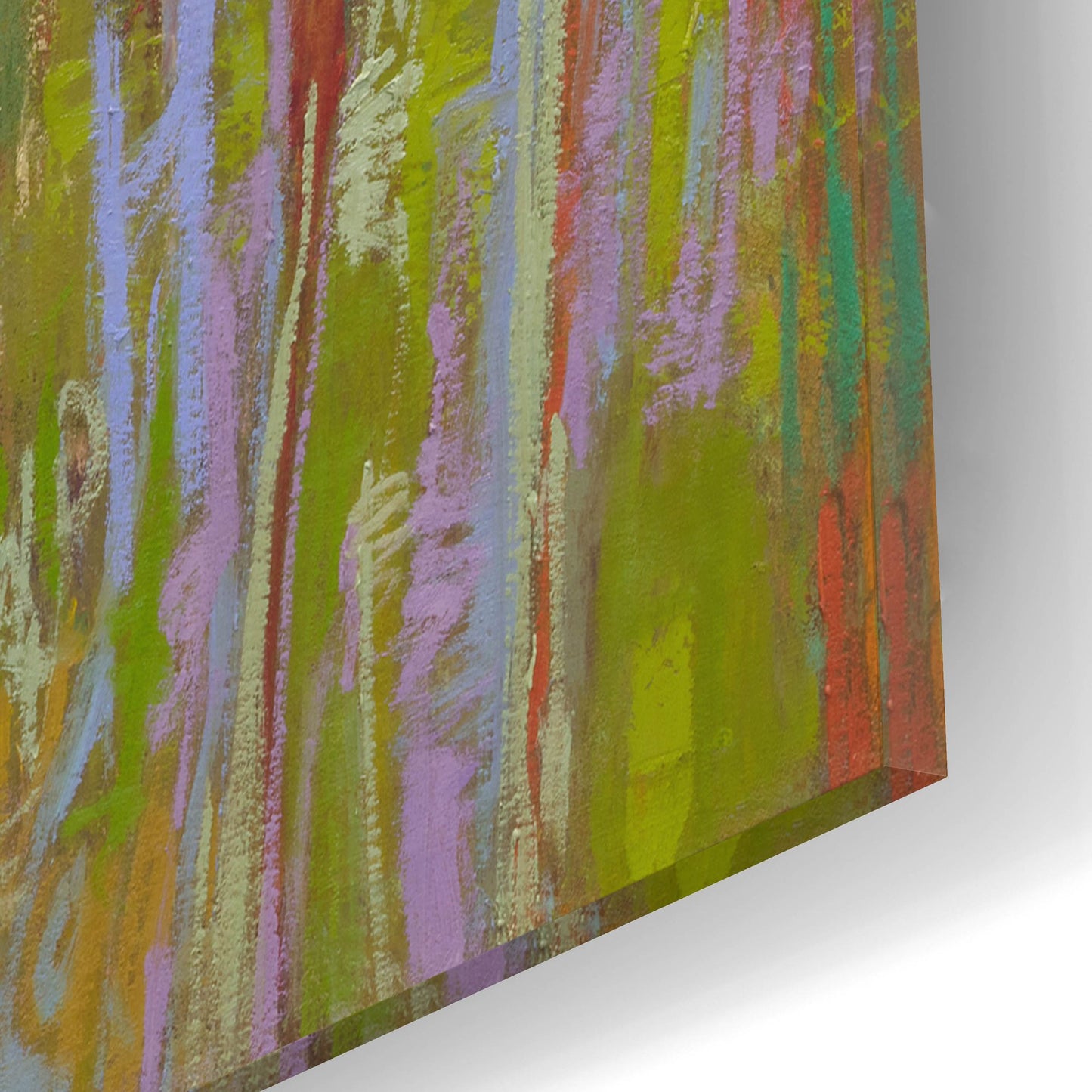 Epic Art ' Color Field 55' by Jane Schmidt, Acrylic Glass Wall Art,16x12