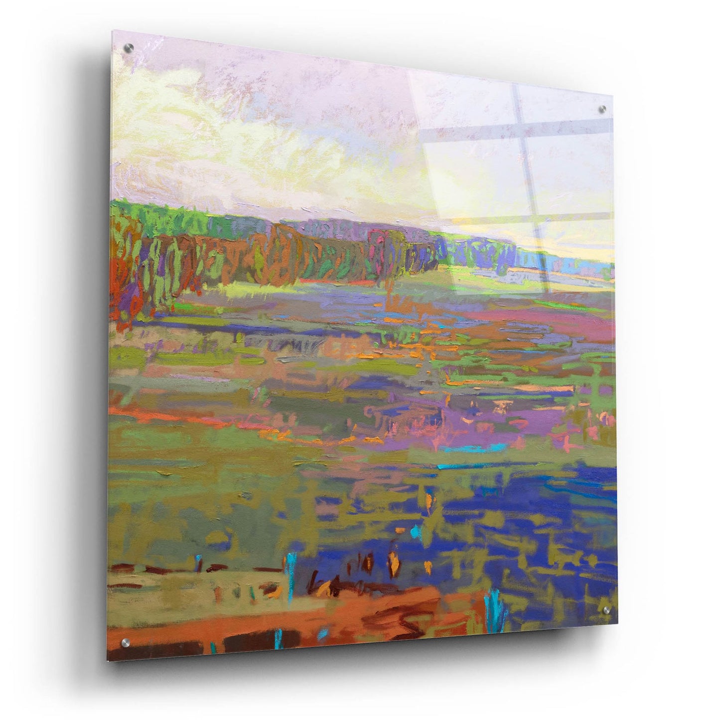 Epic Art ' Color Field 24' by Jane Schmidt, Acrylic Glass Wall Art,36x36