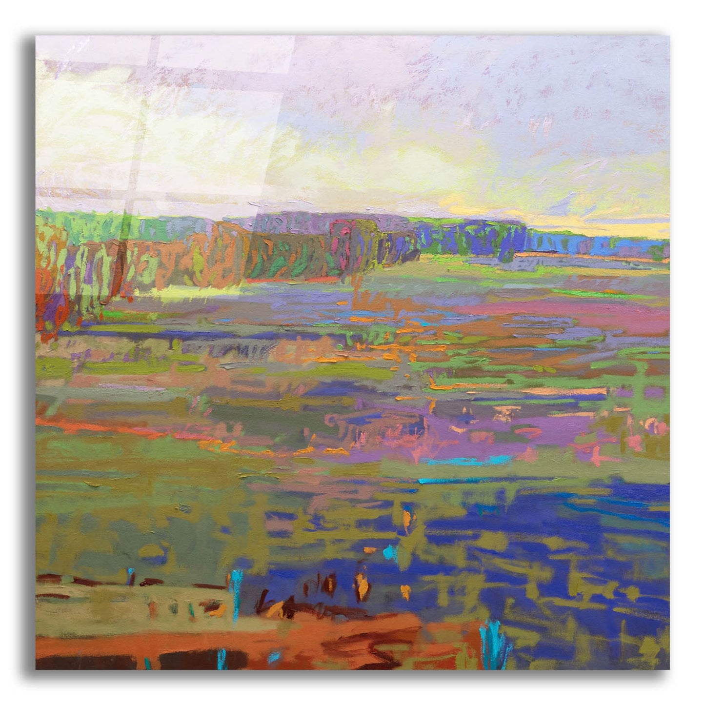 Epic Art ' Color Field 24' by Jane Schmidt, Acrylic Glass Wall Art