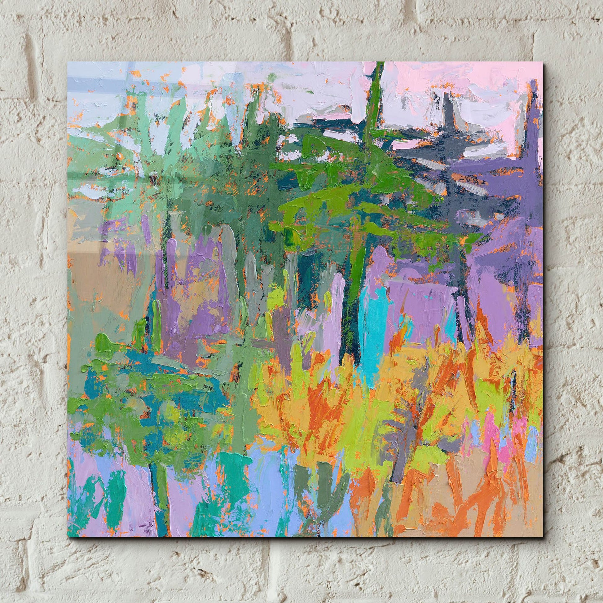 Epic Art ' Jungle Boogey' by Jane Schmidt, Acrylic Glass Wall Art,12x12