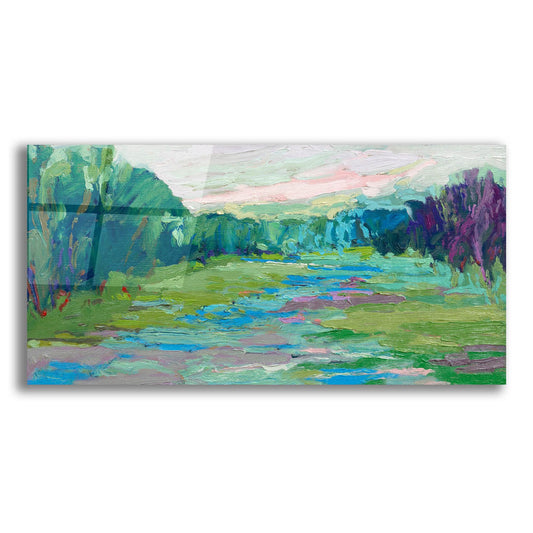 Epic Art ' Spring Fed Creek' by Jane Schmidt, Acrylic Glass Wall Art