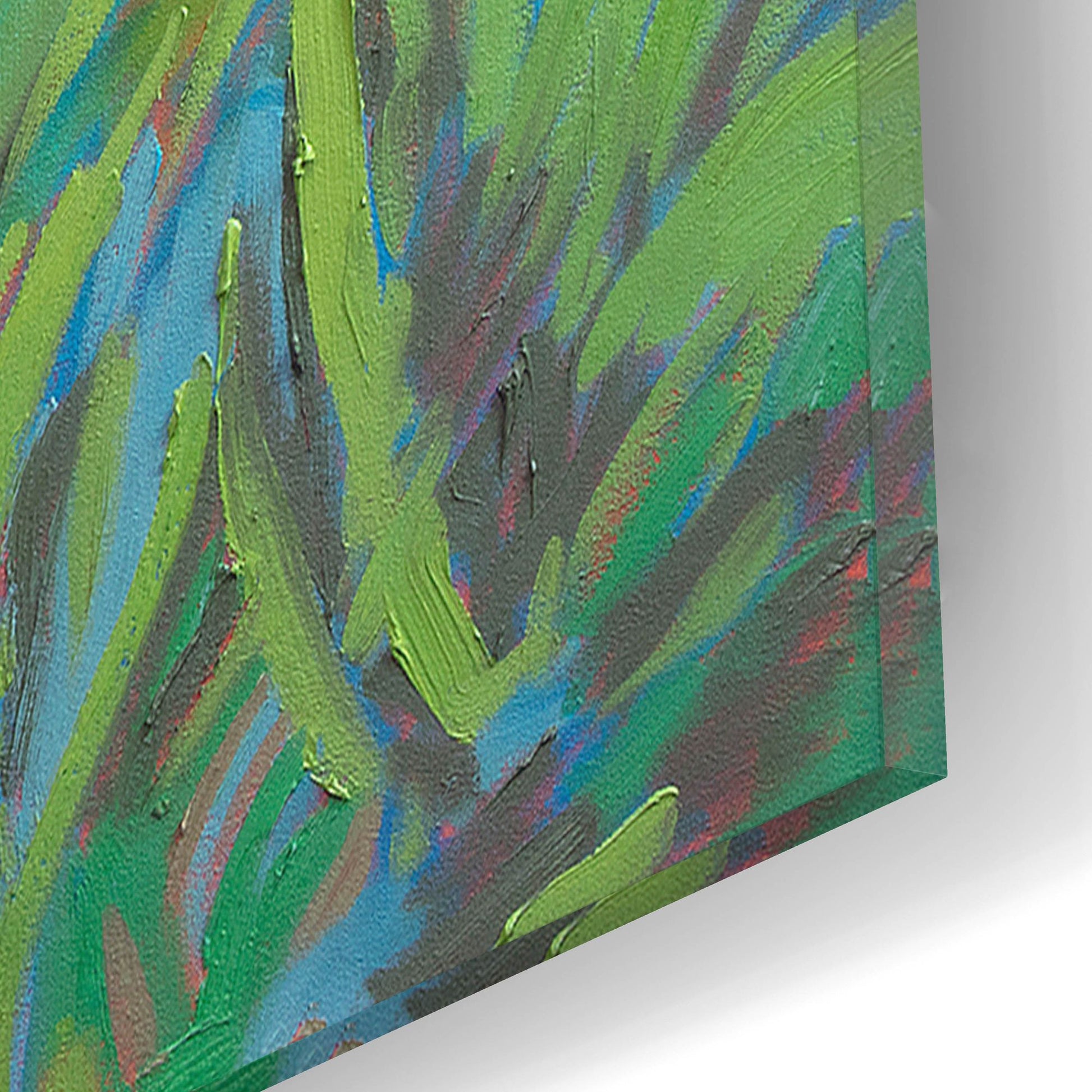 Epic Art ' Spring Greens' by Jane Schmidt, Acrylic Glass Wall Art,12x12