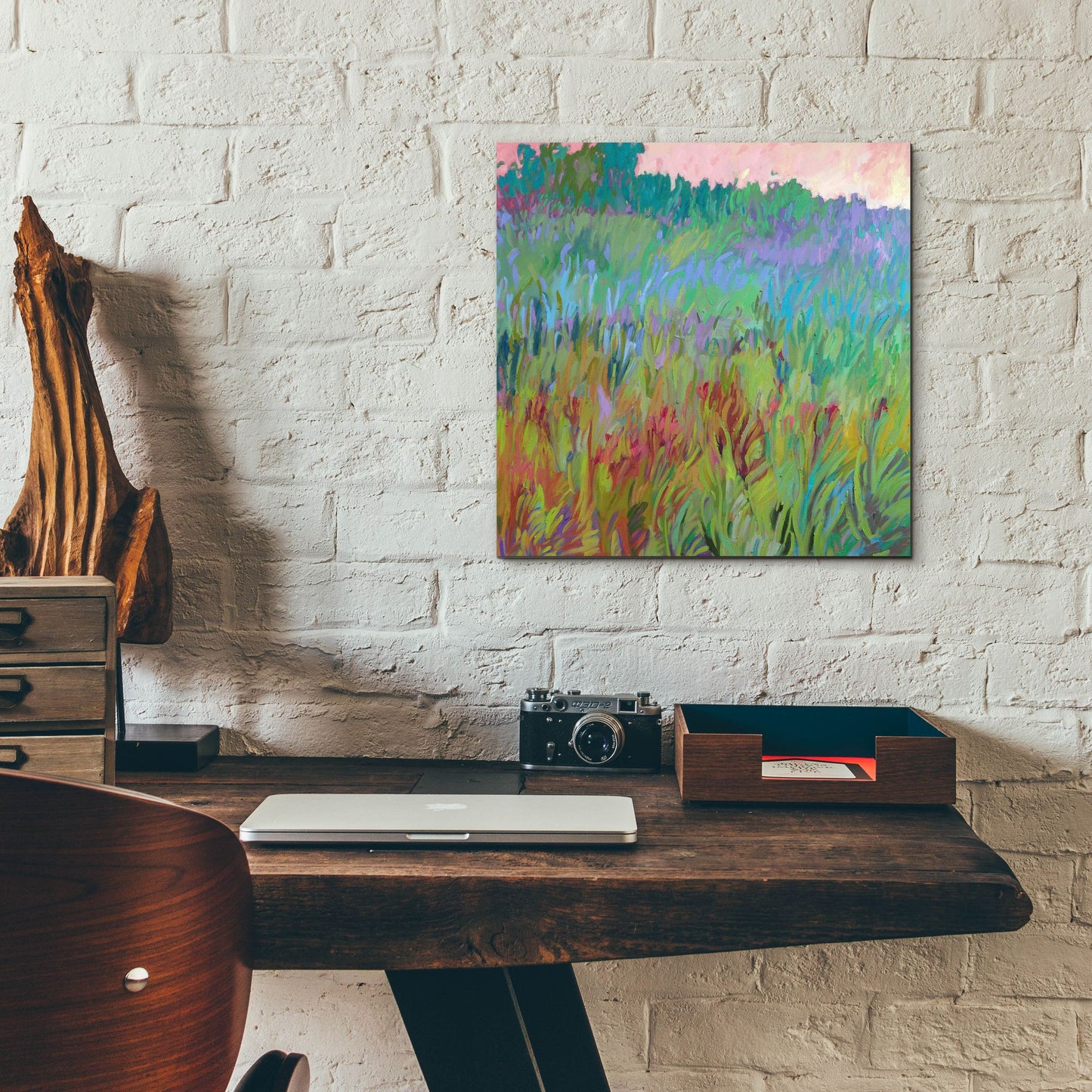 Epic Art ' Spring Greens' by Jane Schmidt, Acrylic Glass Wall Art,12x12