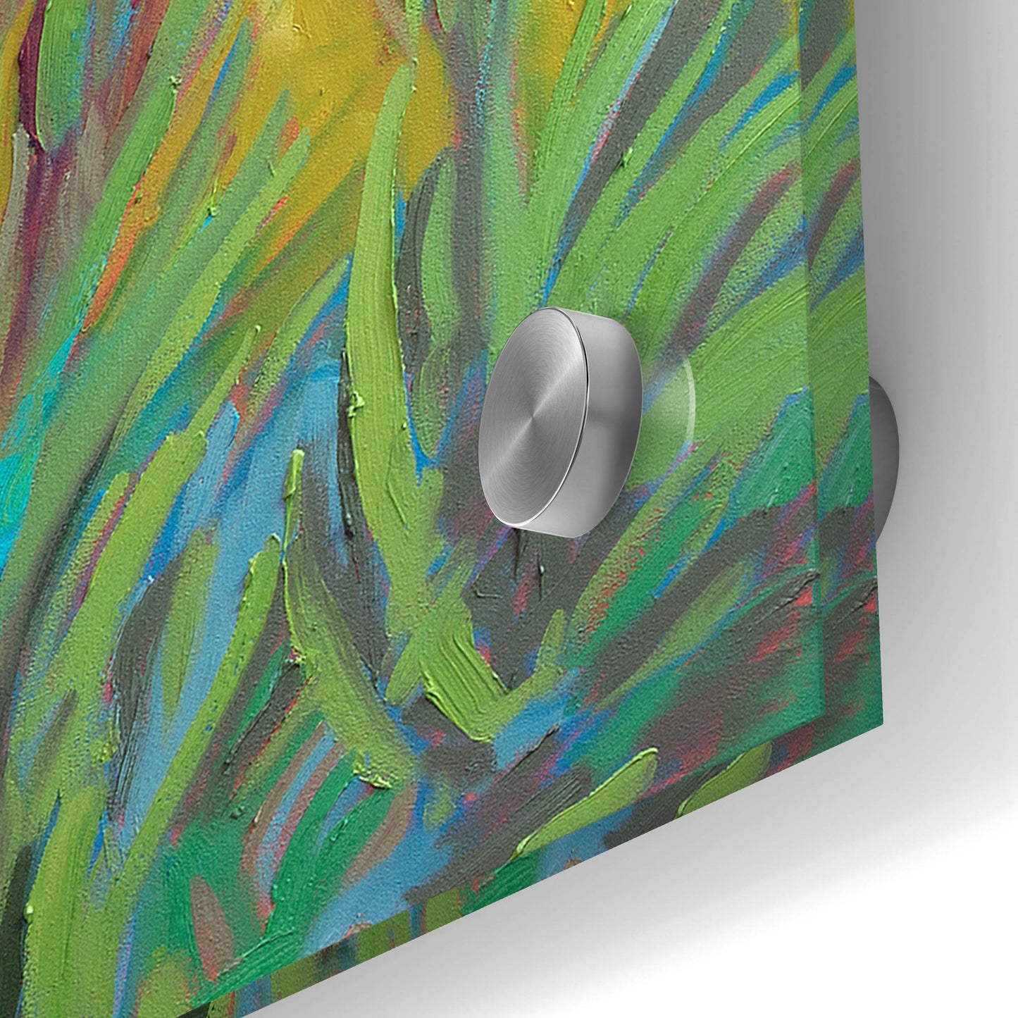 Epic Art ' Spring Greens' by Jane Schmidt, Acrylic Glass Wall Art,24x24