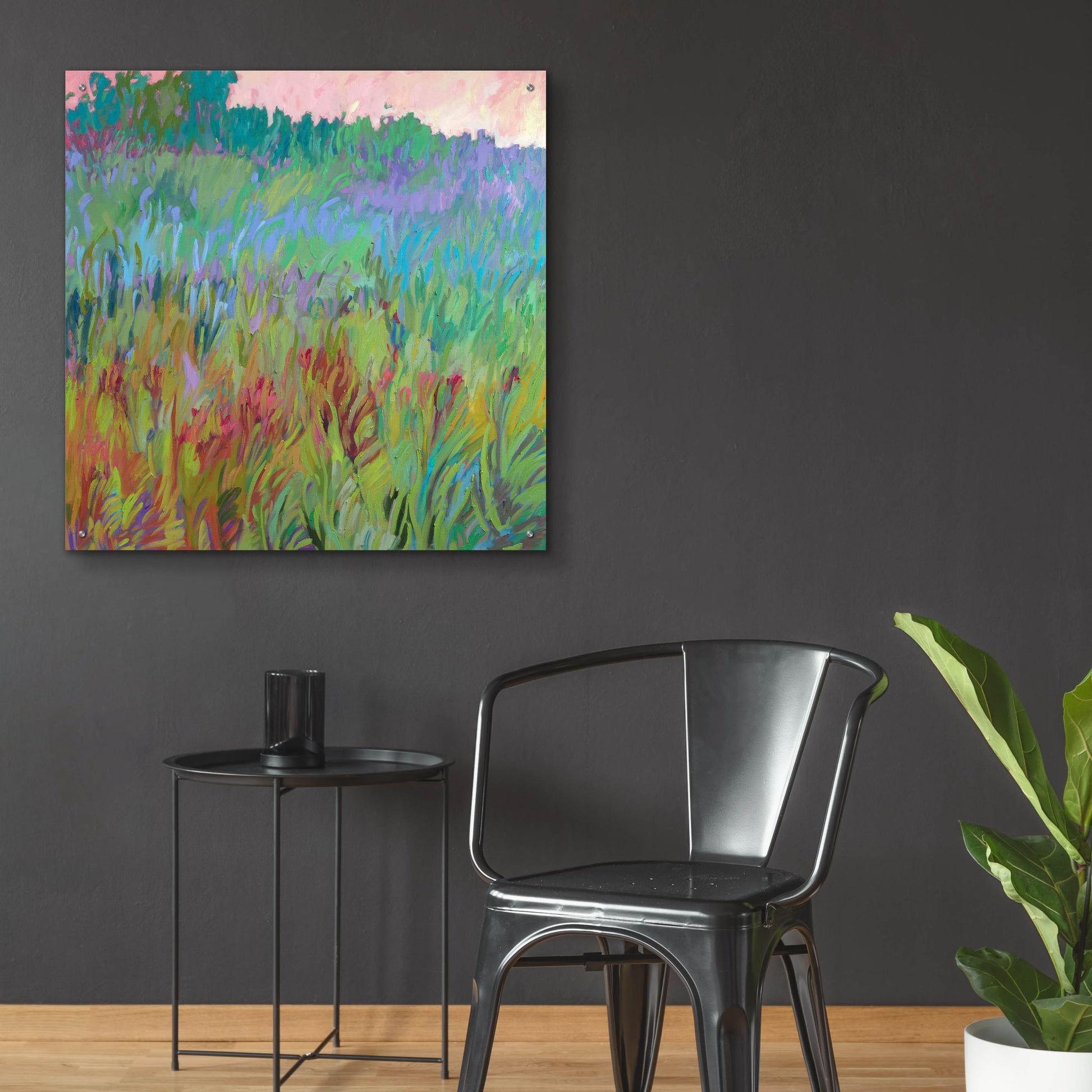 Epic Art ' Spring Greens' by Jane Schmidt, Acrylic Glass Wall Art,36x36