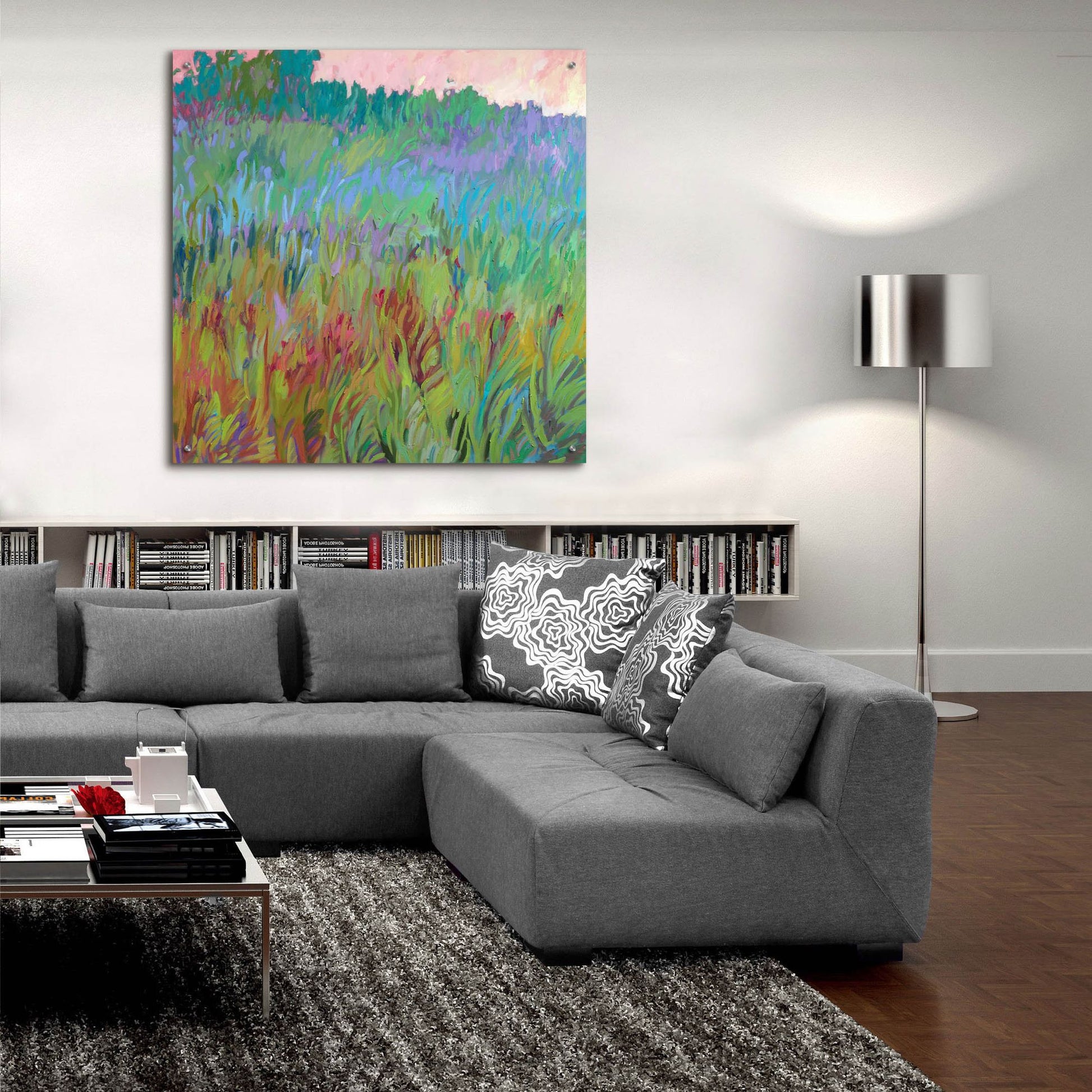 Epic Art ' Spring Greens' by Jane Schmidt, Acrylic Glass Wall Art,36x36