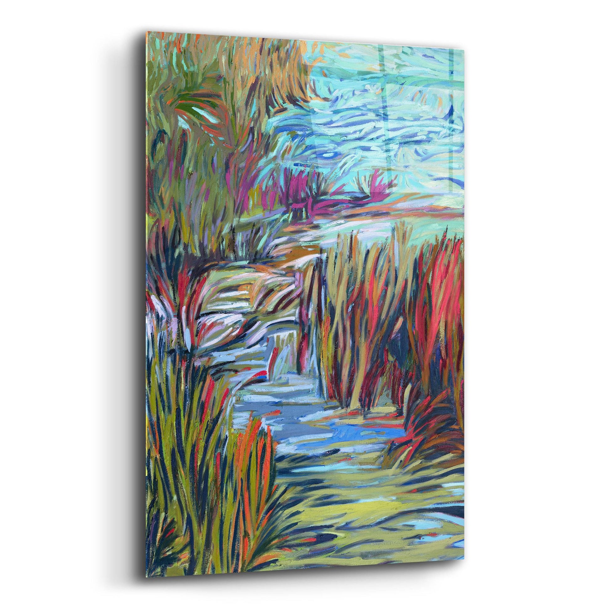 Epic Art ' Water Symphony' by Jane Schmidt, Acrylic Glass Wall Art,12x16