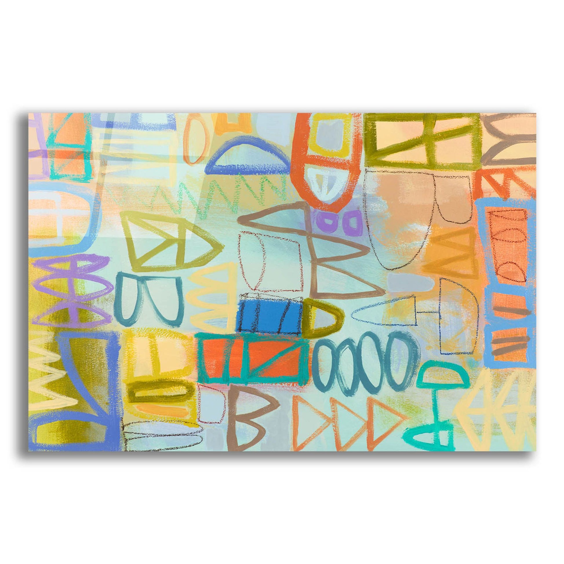 Epic Art ' Duet Series I' by Janet Richardson-Baughman, Acrylic Glass Wall Art,24x16