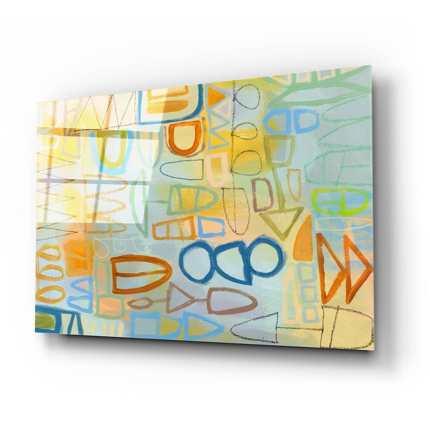 Epic Art ' Duet Series III' by Janet Richardson-Baughman, Acrylic Glass Wall Art,24x16