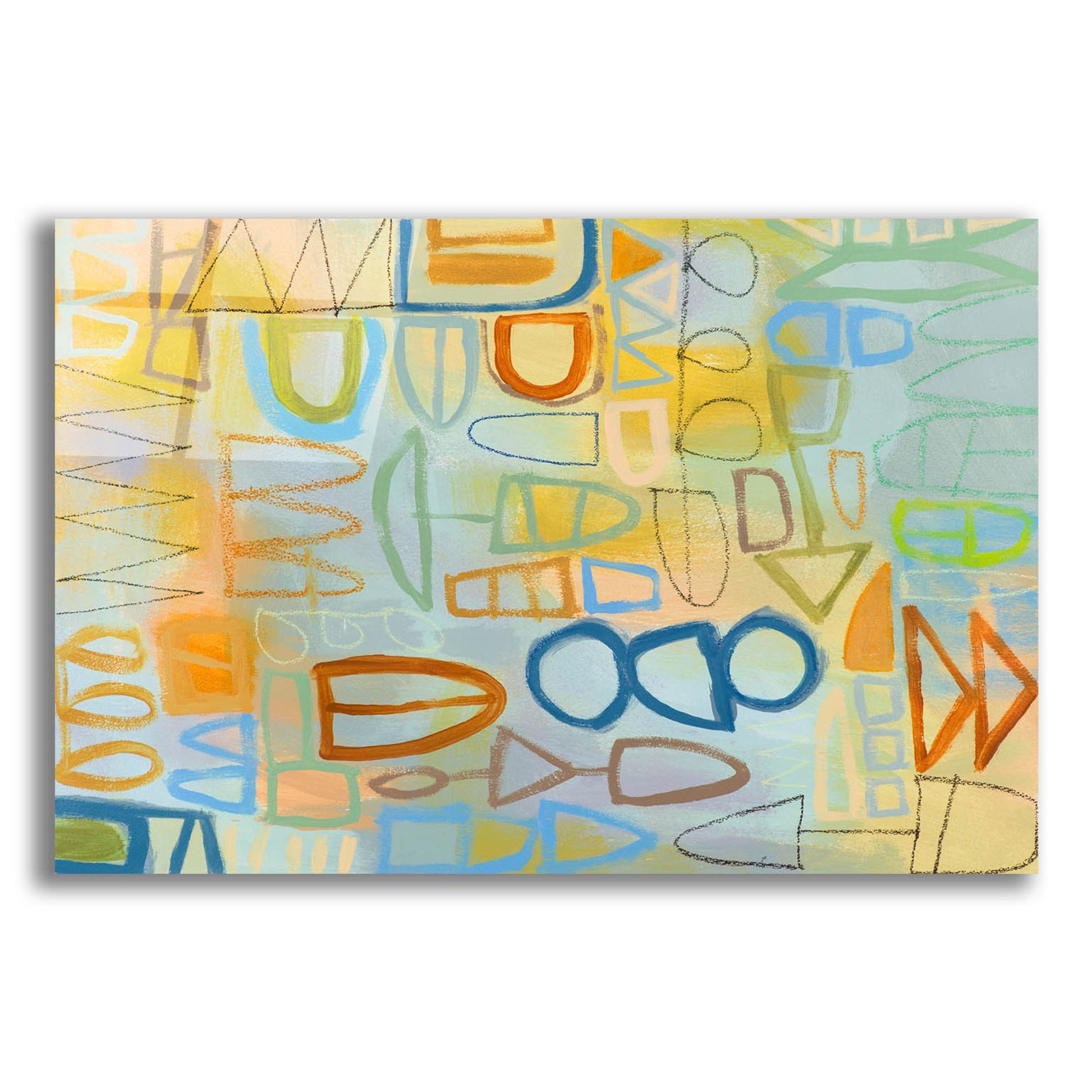 Epic Art ' Duet Series III' by Janet Richardson-Baughman, Acrylic Glass Wall Art,24x16