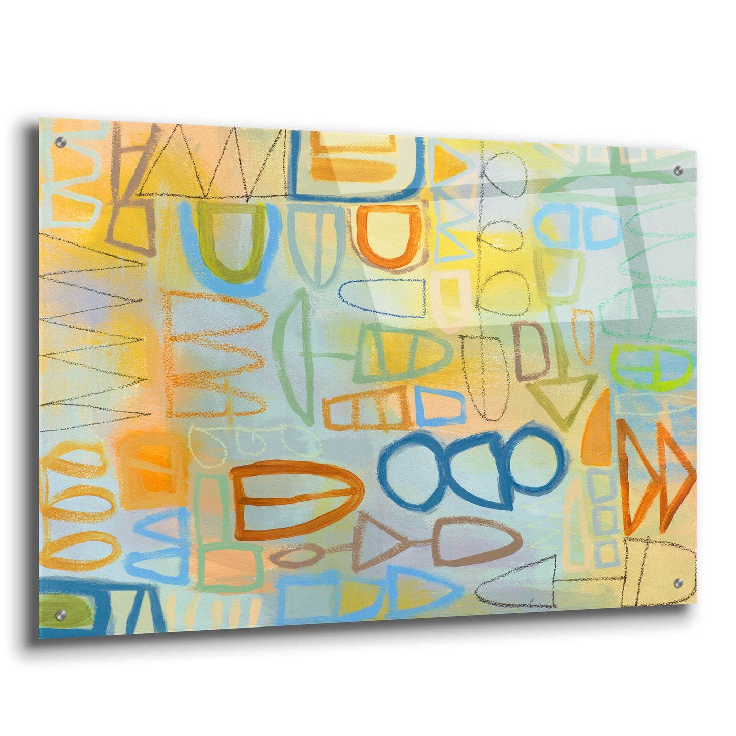 Epic Art ' Duet Series III' by Janet Richardson-Baughman, Acrylic Glass Wall Art,36x24