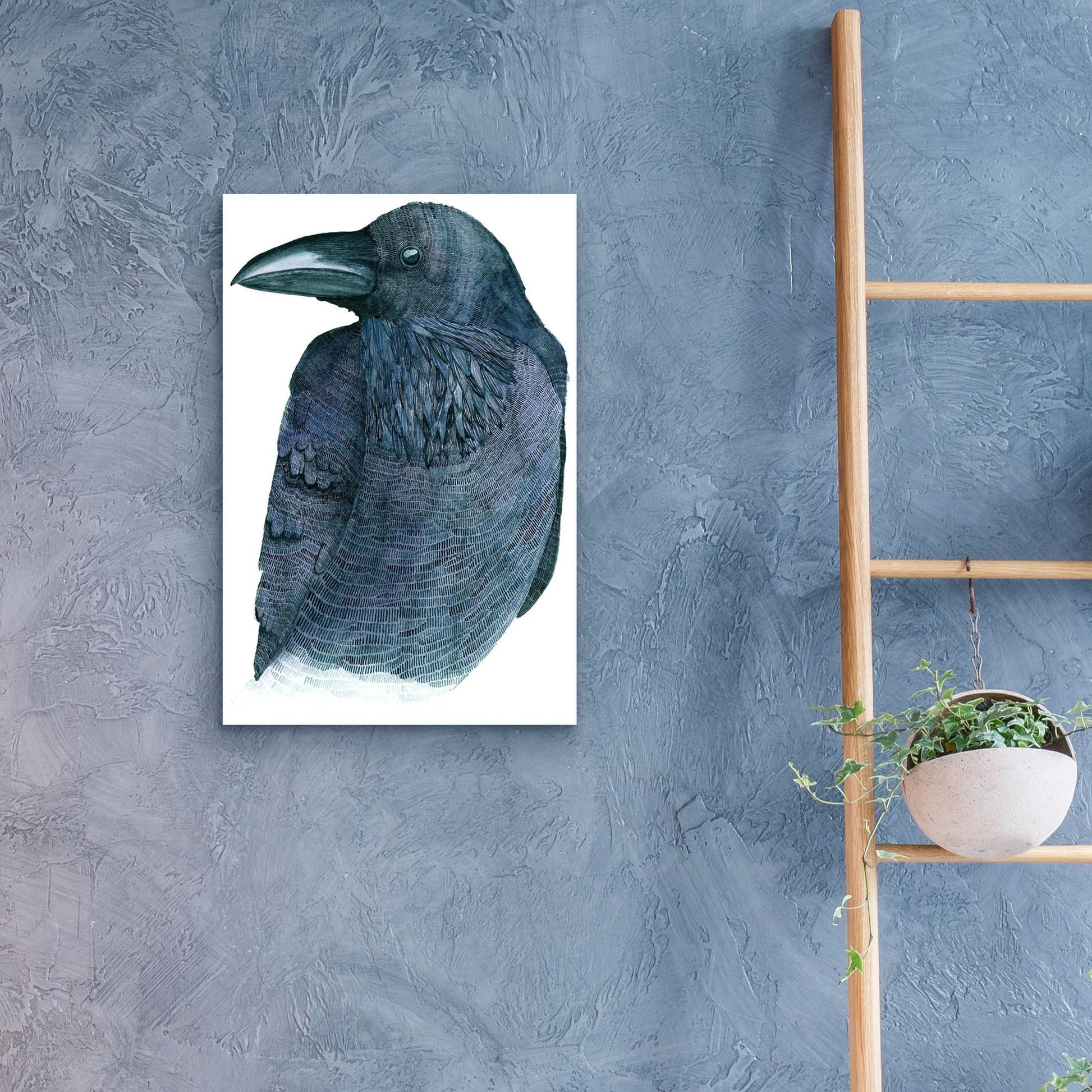 Epic Art ' Raven' by Jeannine Saylor, Acrylic Glass Wall Art,16x24