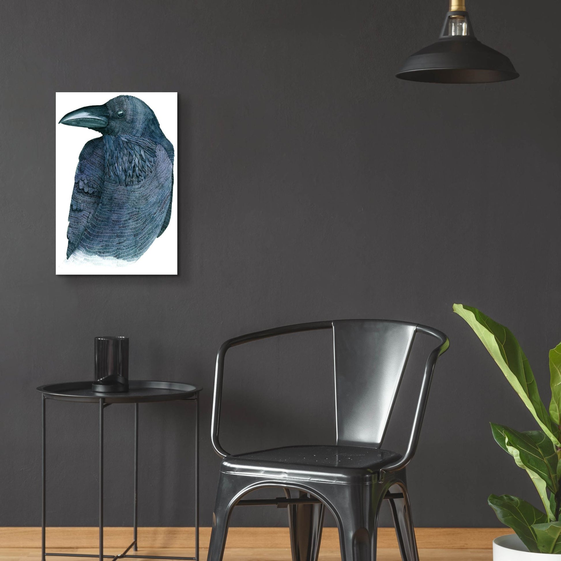 Epic Art ' Raven' by Jeannine Saylor, Acrylic Glass Wall Art,16x24