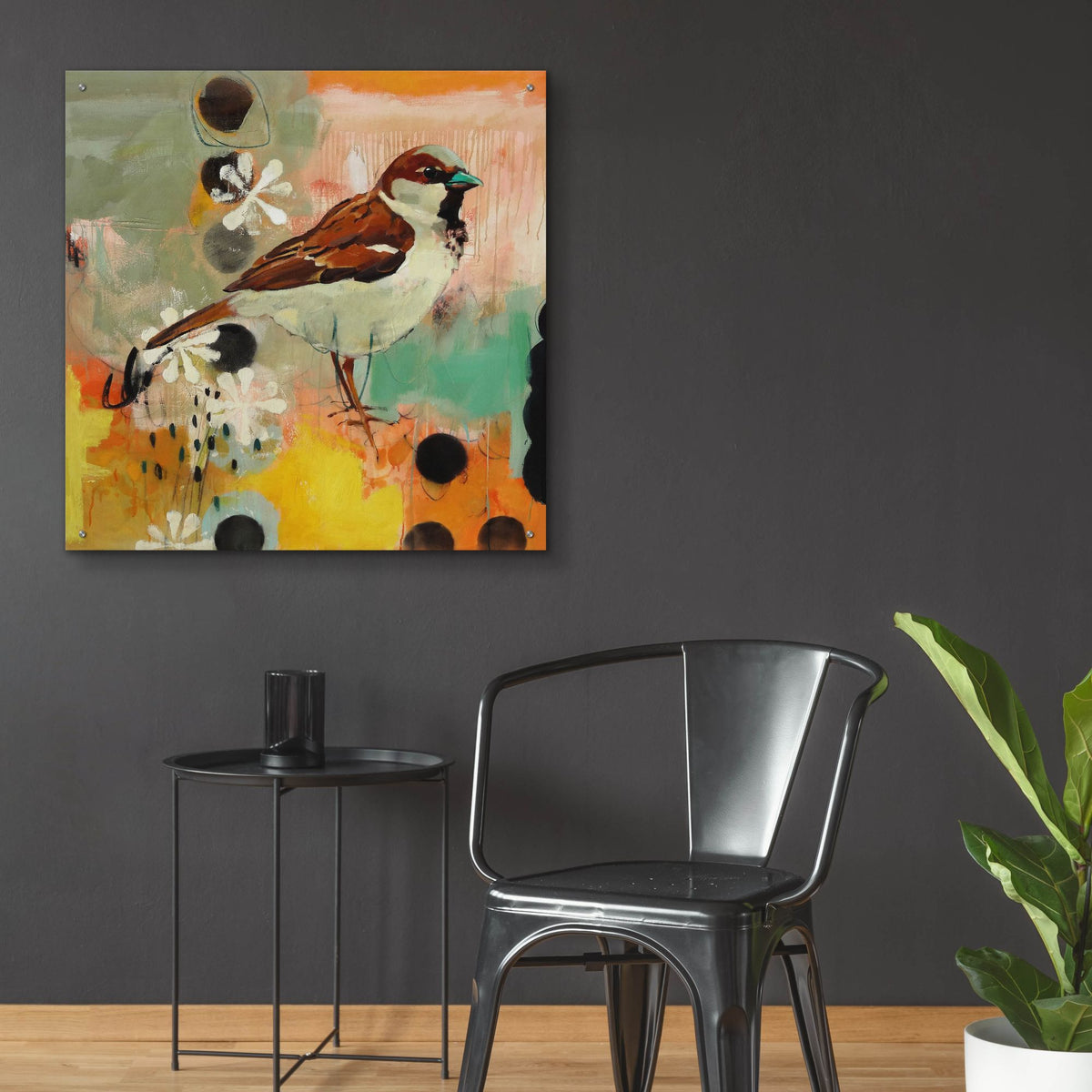 Epic Art ' Listening to Secrets' by Jennifer Rasmusson, Acrylic Glass Wall Art,36x36