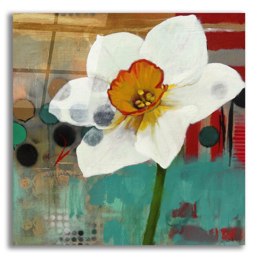 Epic Art ' Daffodil Mannerisms' by Jennifer Rasmusson, Acrylic Glass Wall Art