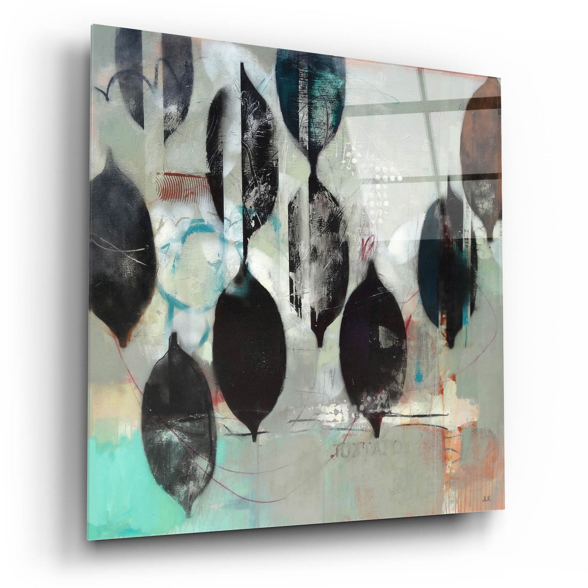 Epic Art ' Mindful Grey' by Jennifer Rasmusson, Acrylic Glass Wall Art,12x12