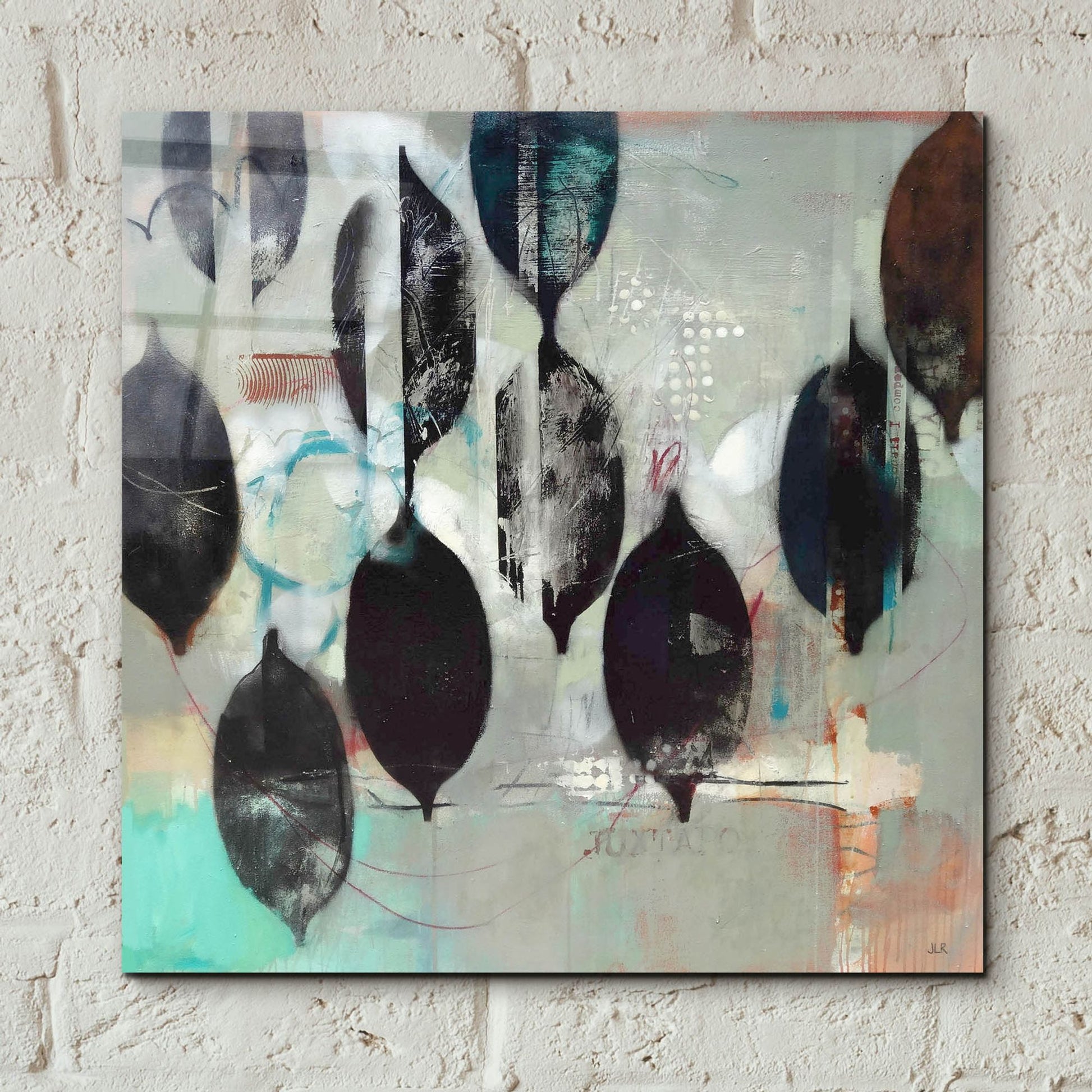 Epic Art ' Mindful Grey' by Jennifer Rasmusson, Acrylic Glass Wall Art,12x12