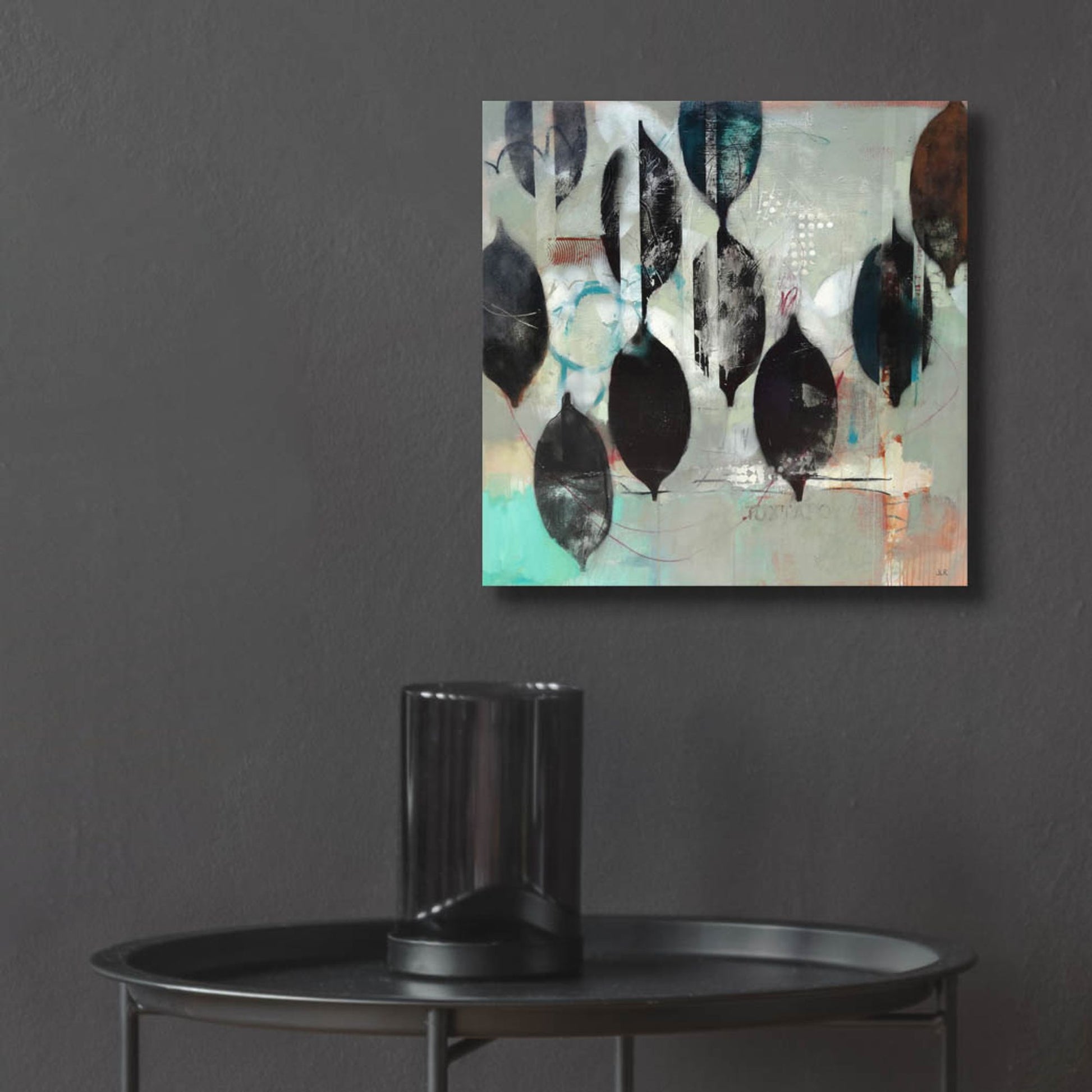 Epic Art ' Mindful Grey' by Jennifer Rasmusson, Acrylic Glass Wall Art,12x12