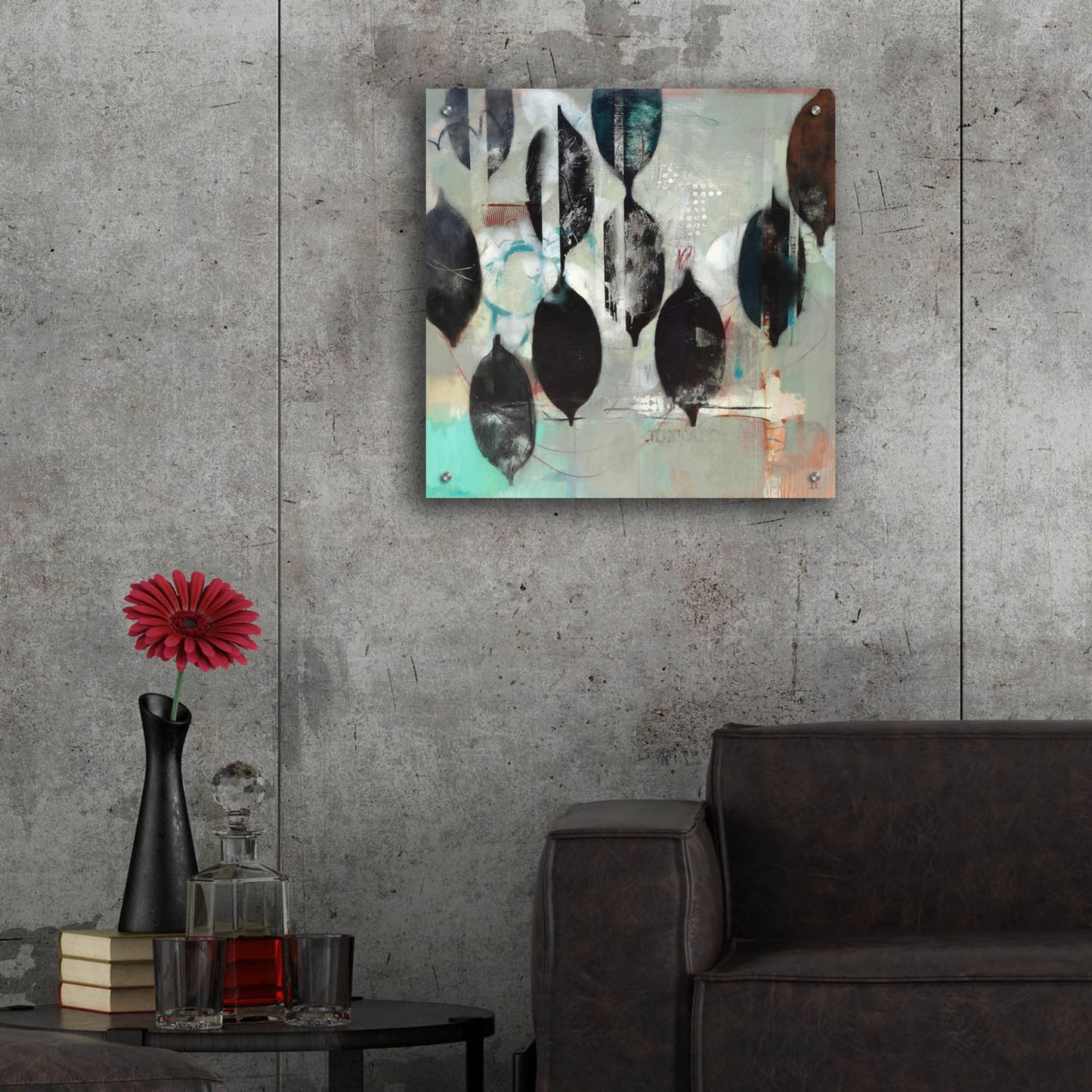 Epic Art ' Mindful Grey' by Jennifer Rasmusson, Acrylic Glass Wall Art,24x24